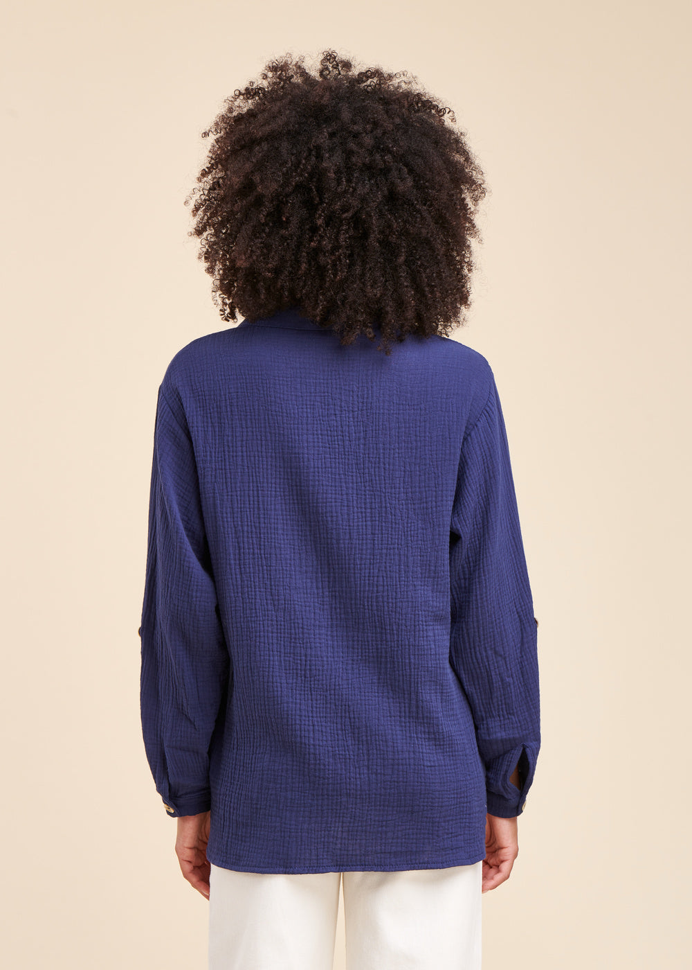 Lockere Bluse aus Baumwollgaze