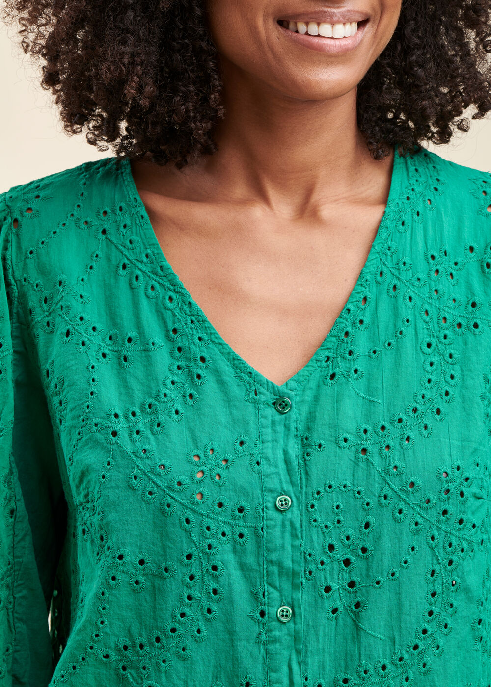Chemisier en broderie anglaise