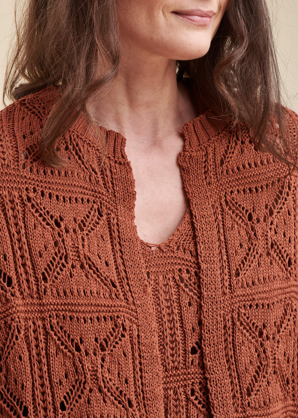 Gehäkelte Strickjacke