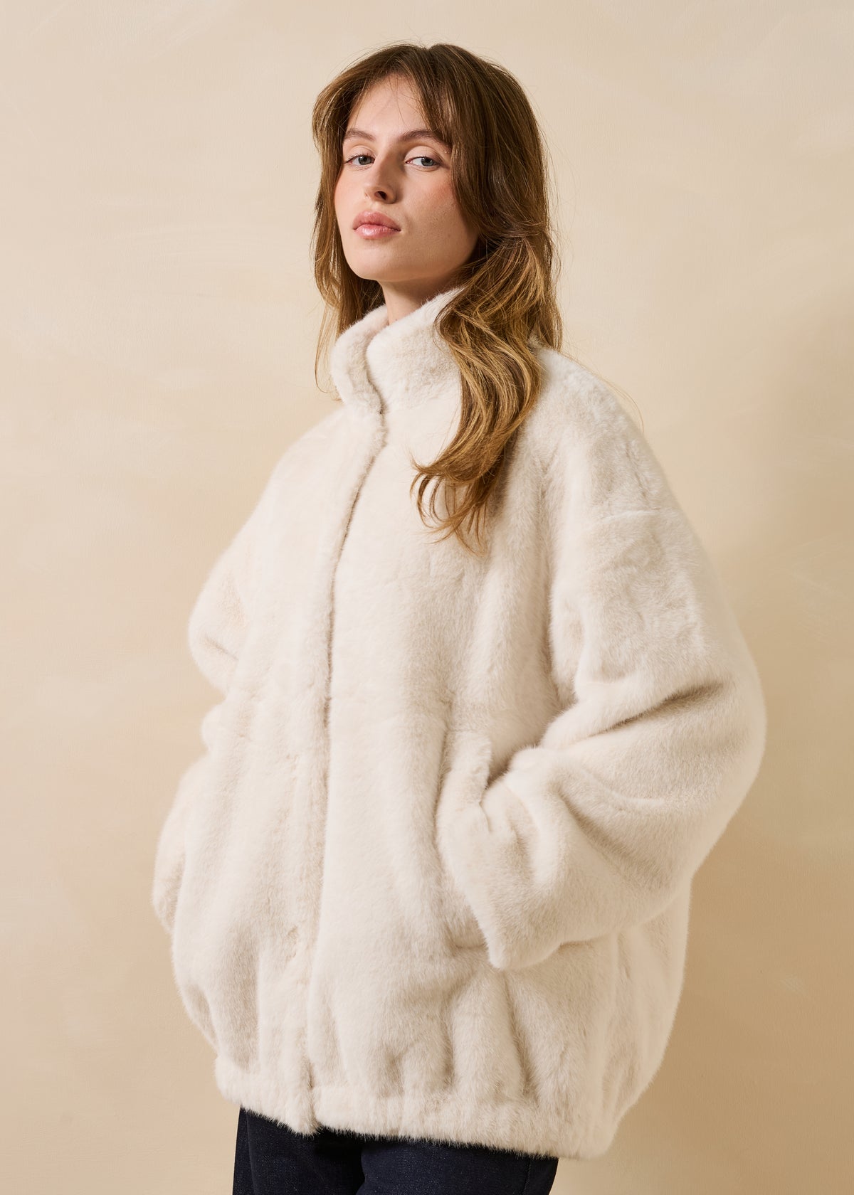 Ecrufarbene Jacke - Gladys