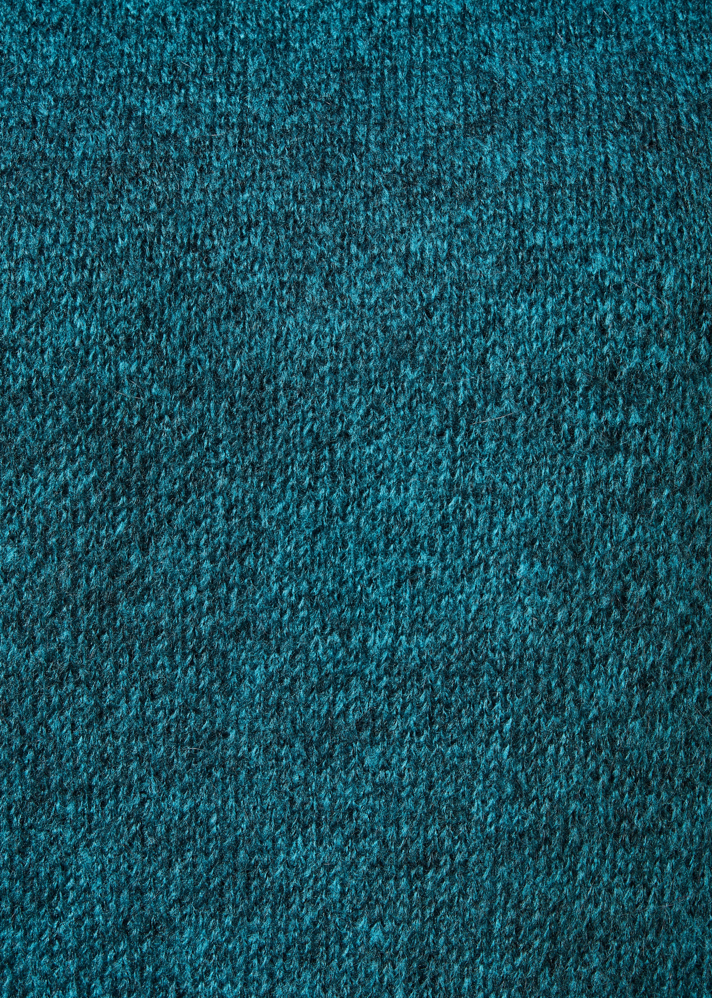 Pull senza maniche blu petrolio con collo rotondo