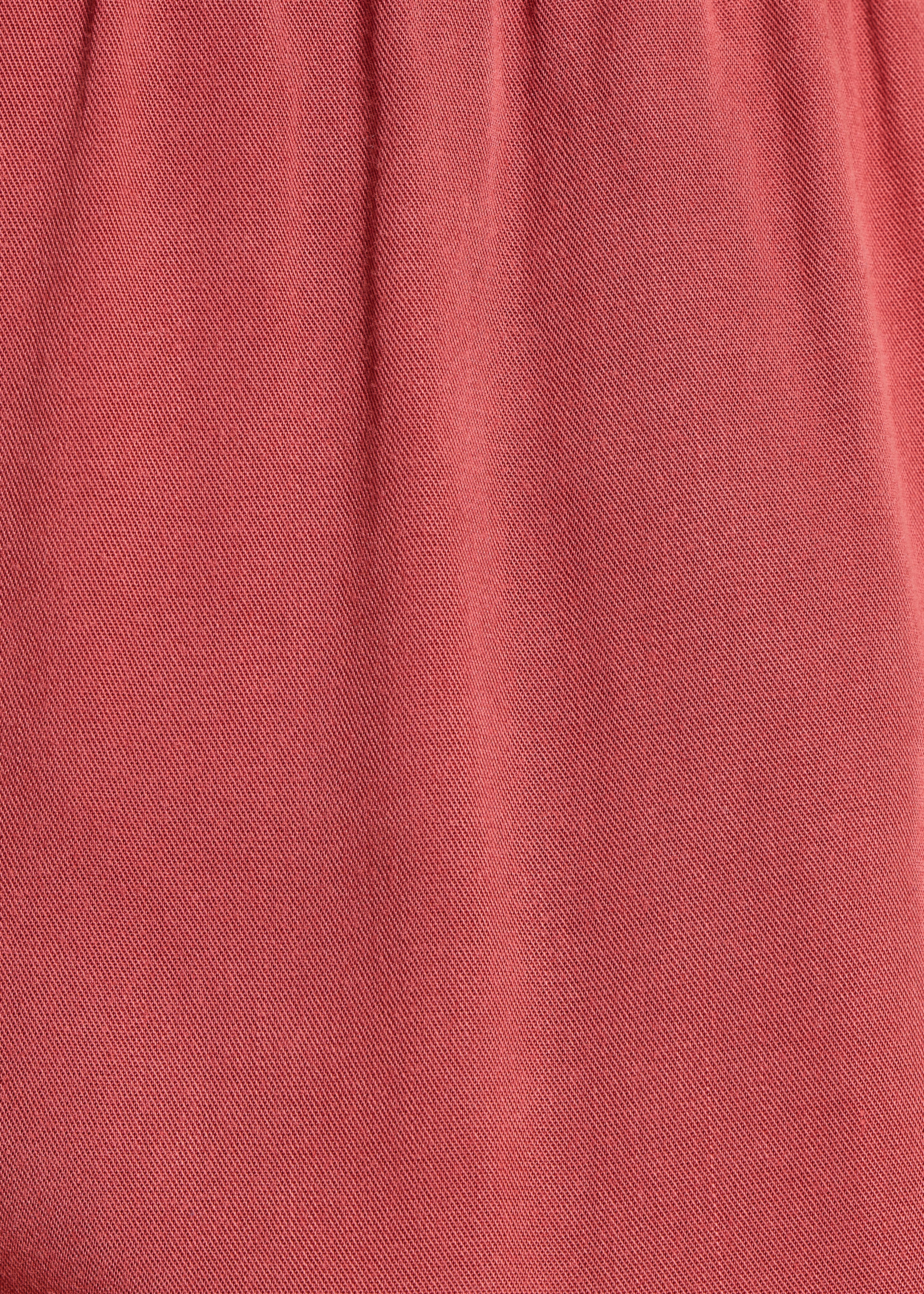 Pantalon fluide rouge en lyocell