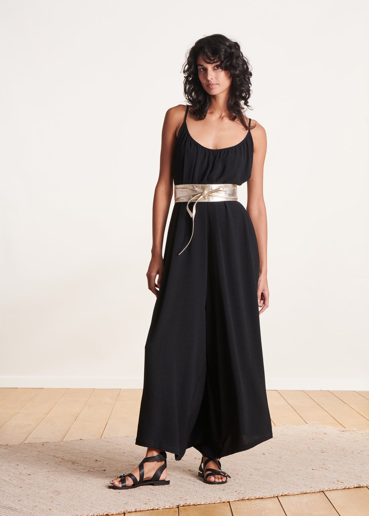 Ceinture Large Femme Cuir Souple PU Obi à Nouer - Style Rétro Largeur 9cm