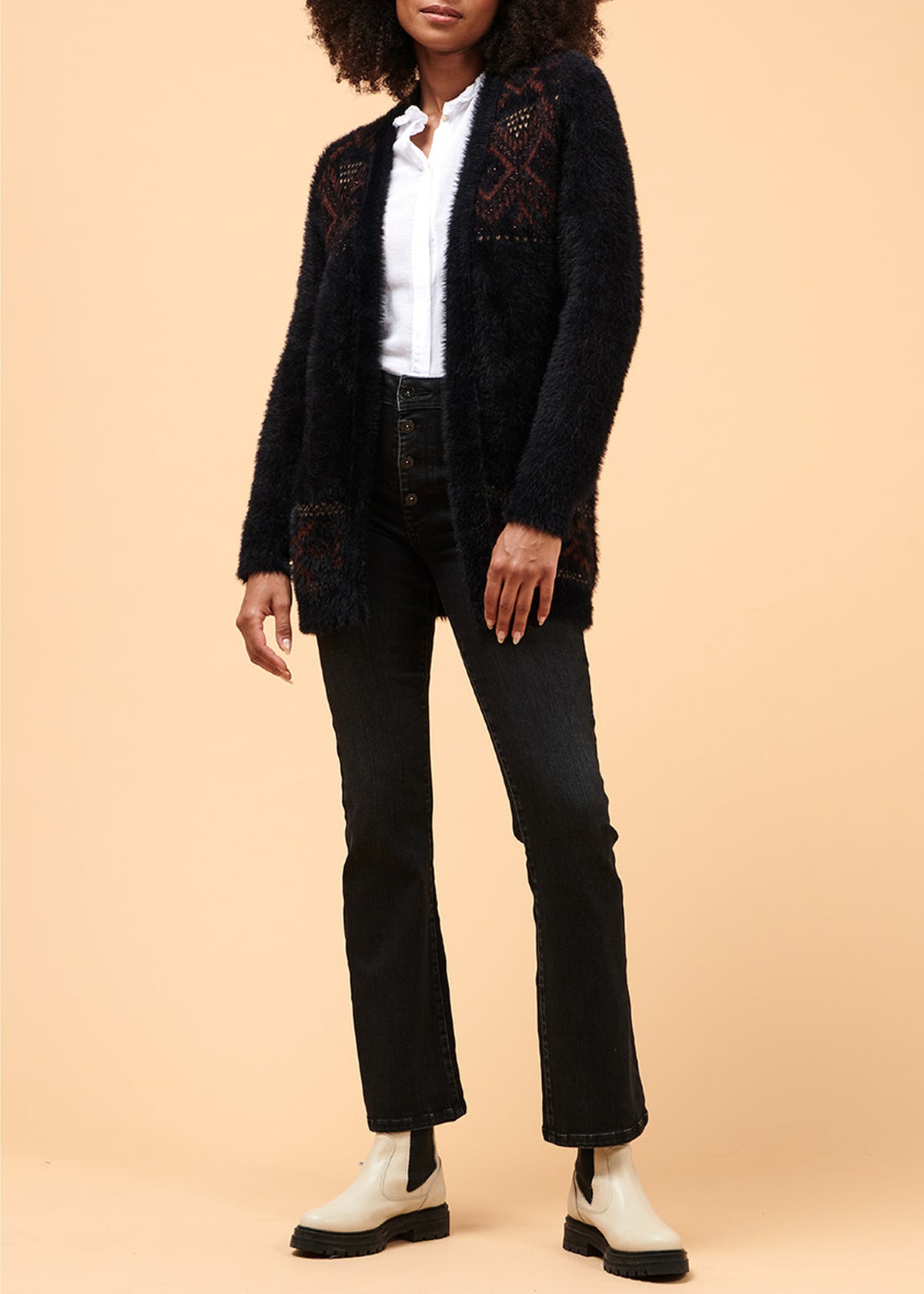 Jacquard-Weste im skandinavischen Stil