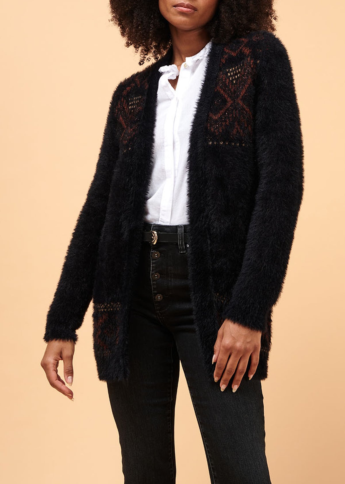 Jacquard-Weste im skandinavischen Stil