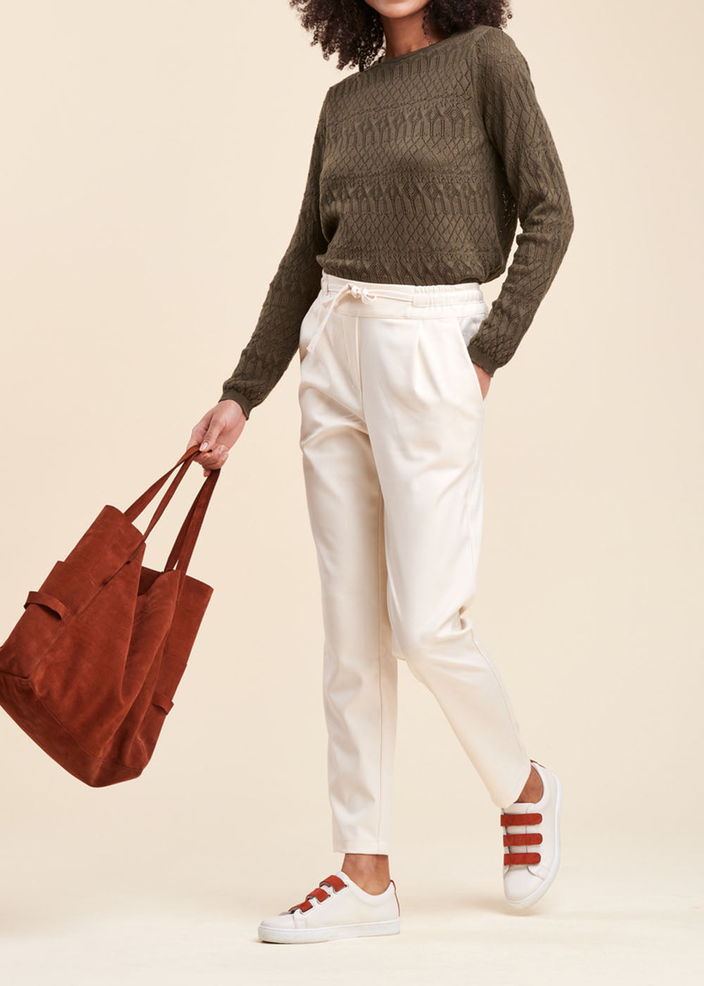 Pantalon coupe carotte