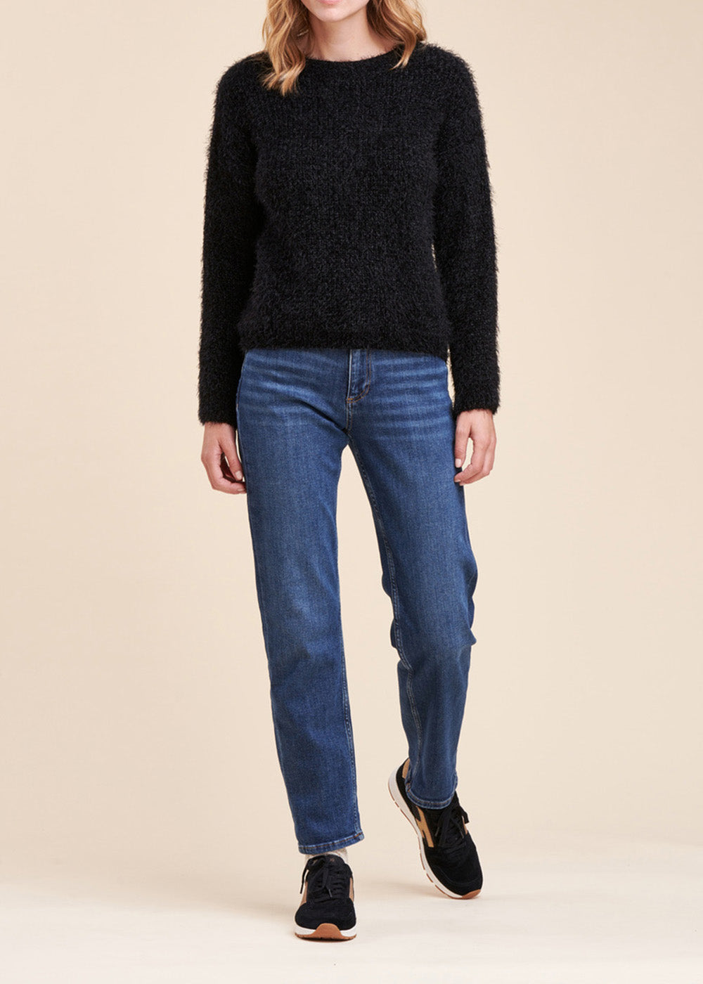 Chenille knitted jumper