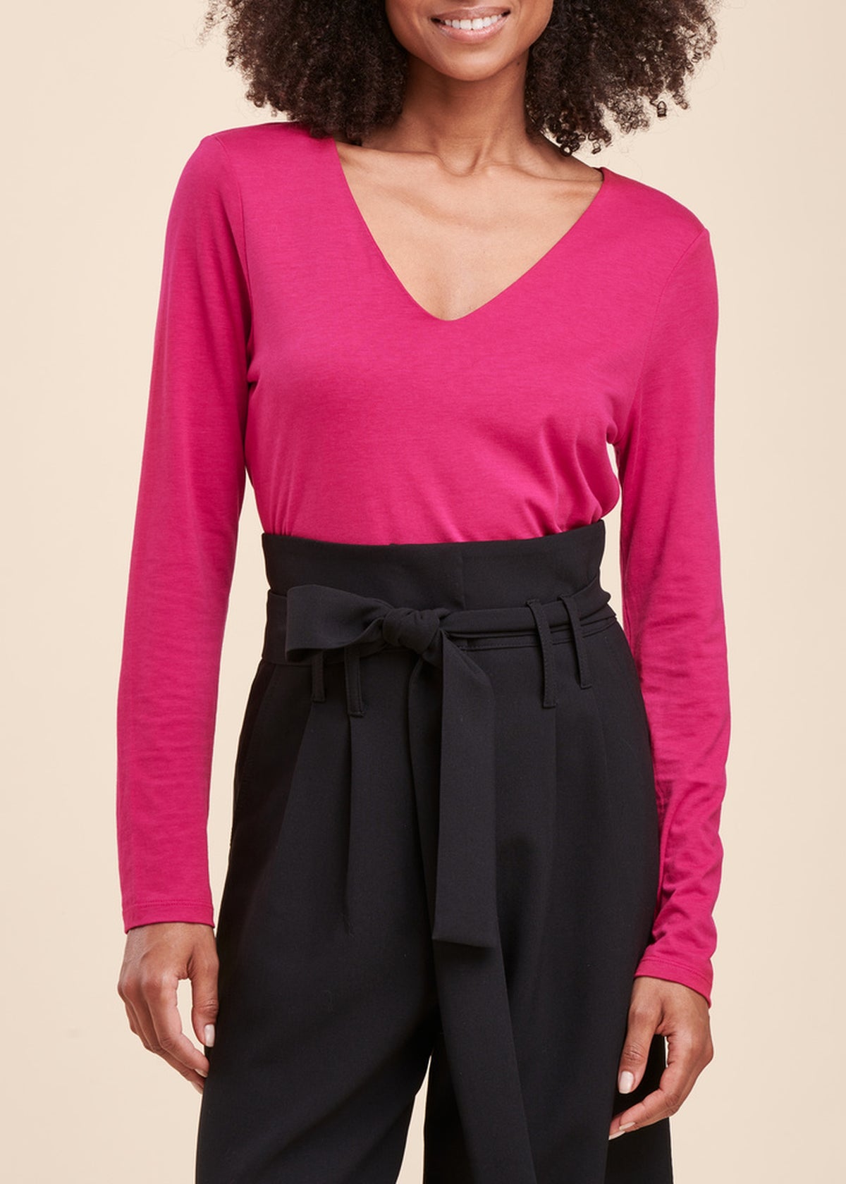 Tee-shirt basique encolure V