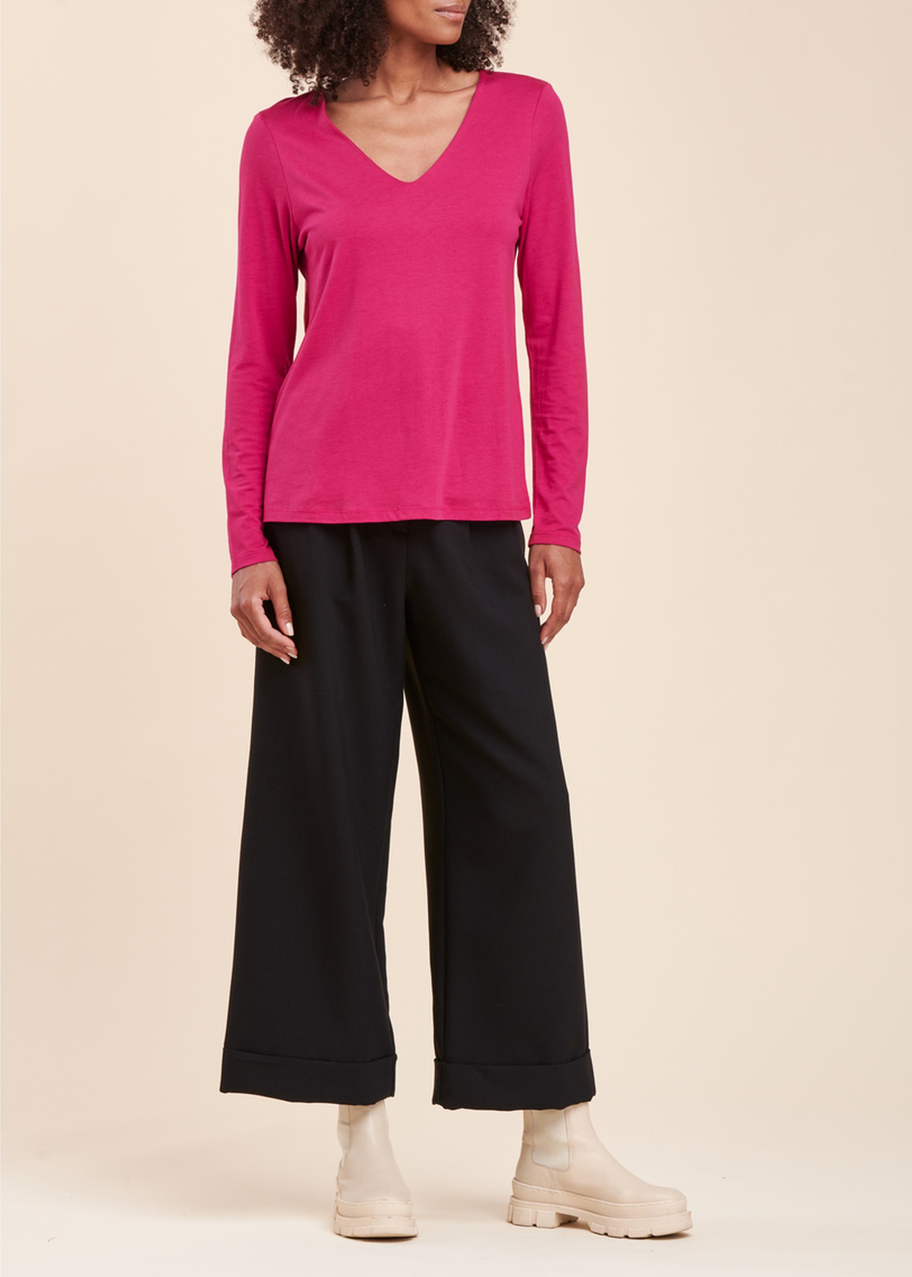 Tee-shirt basique encolure V