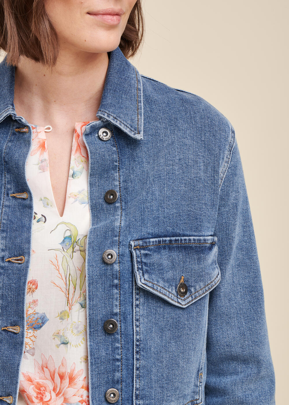 Organic cotton denim jacket