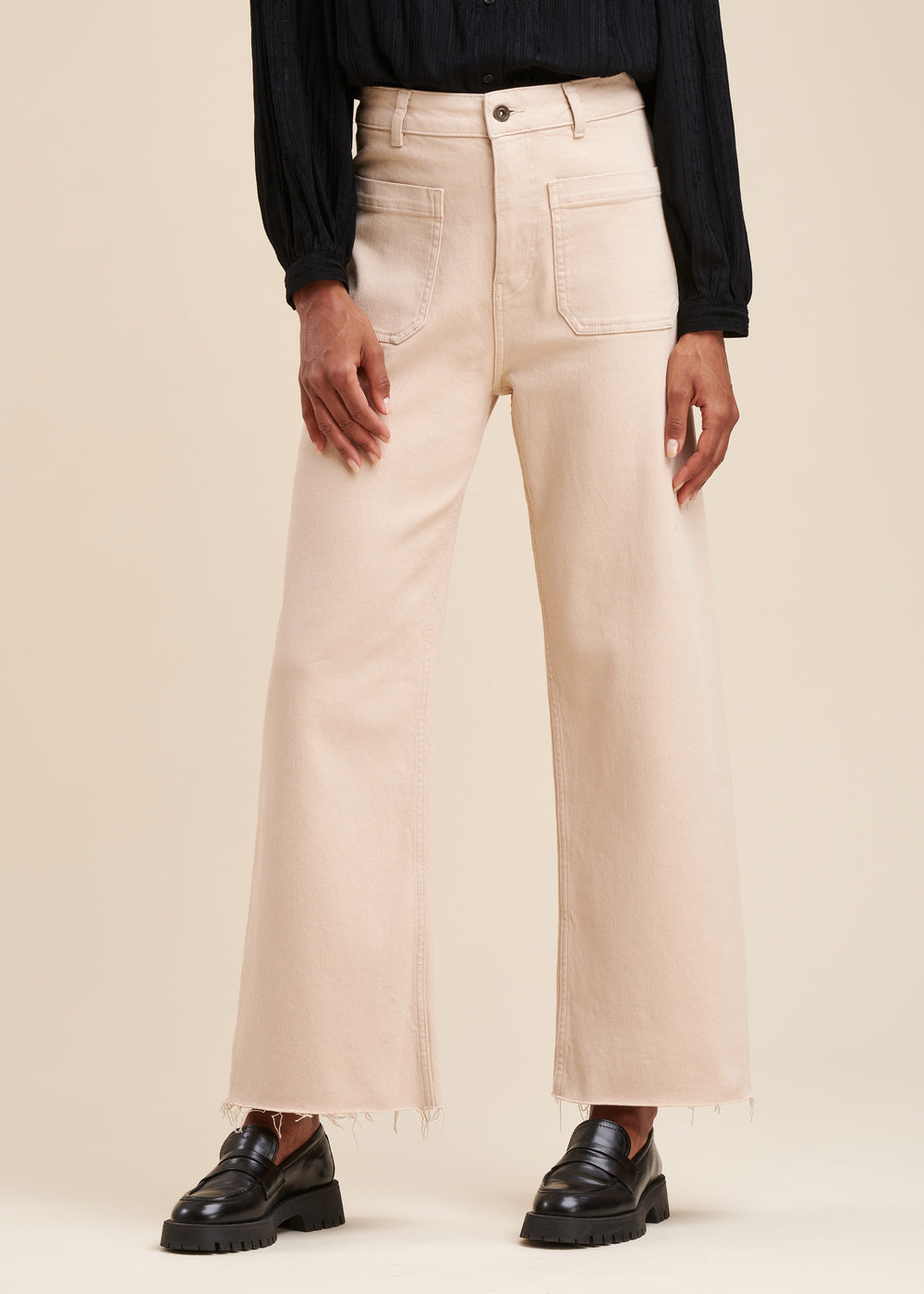 Organic cotton flare jeans