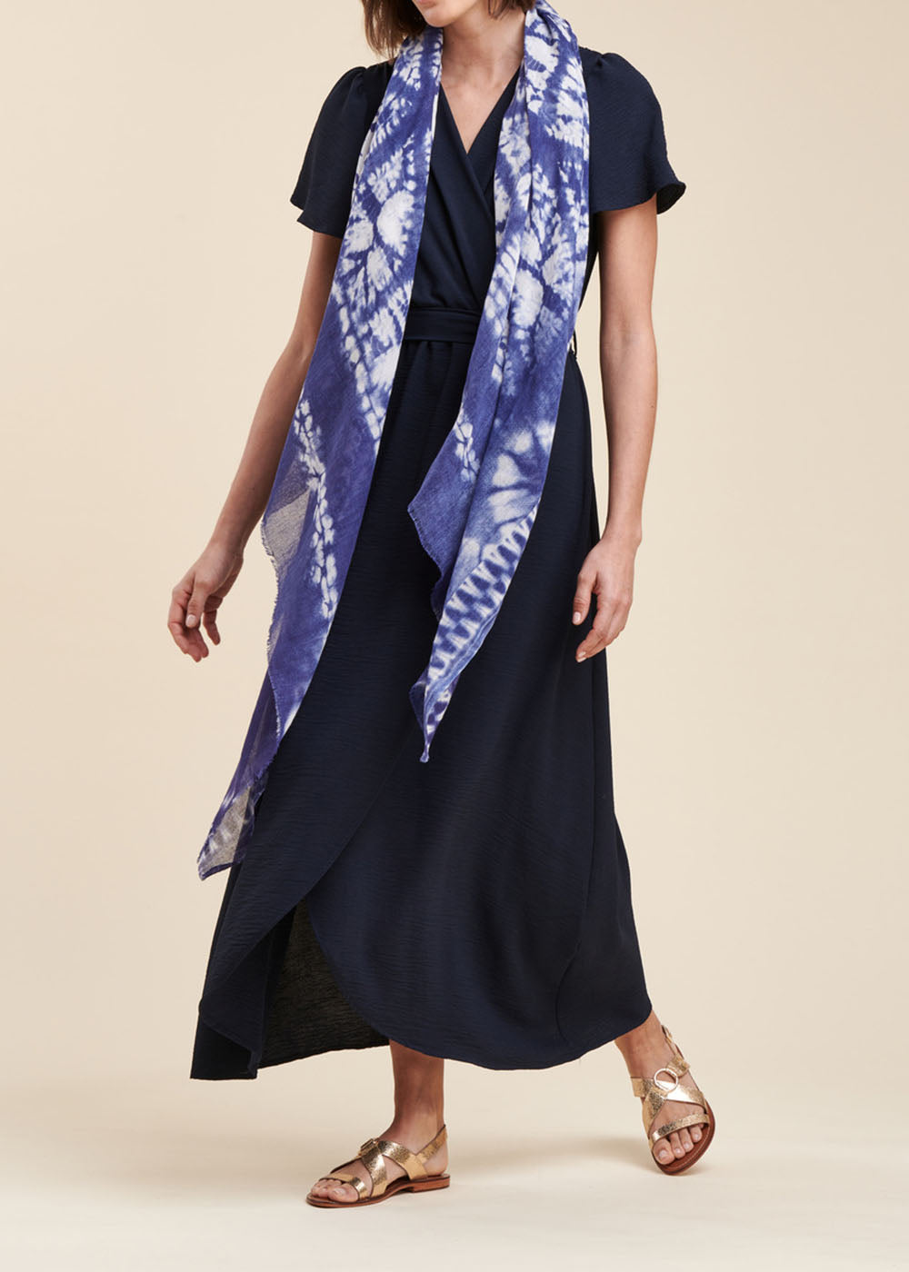 Foulard binden und färben en coton