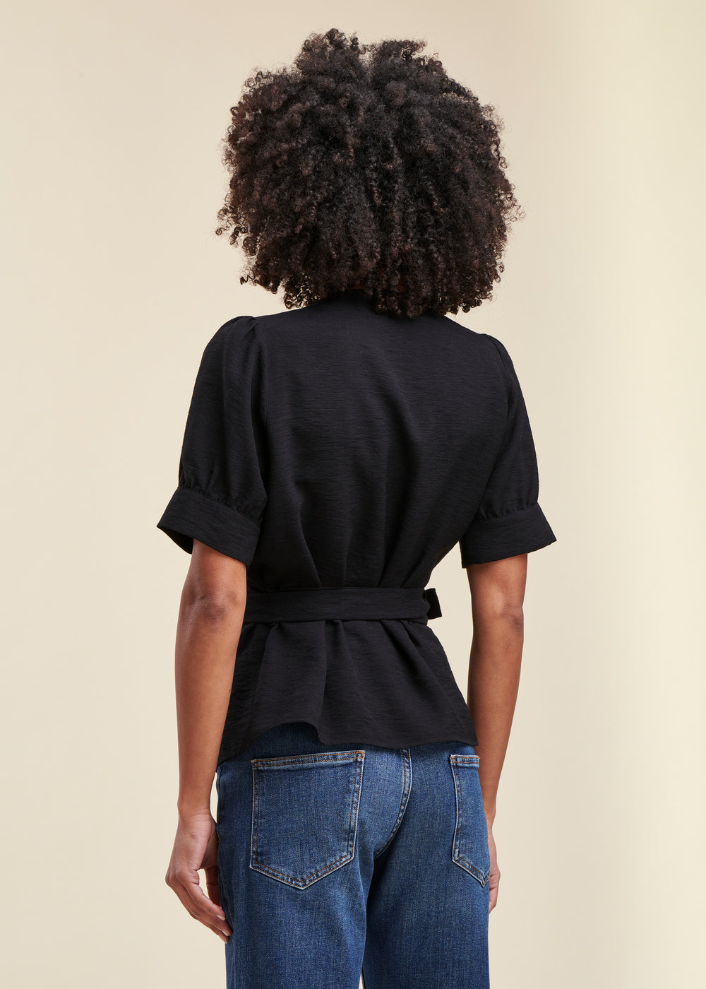 Blusa envolvente de viscose Ecovero™