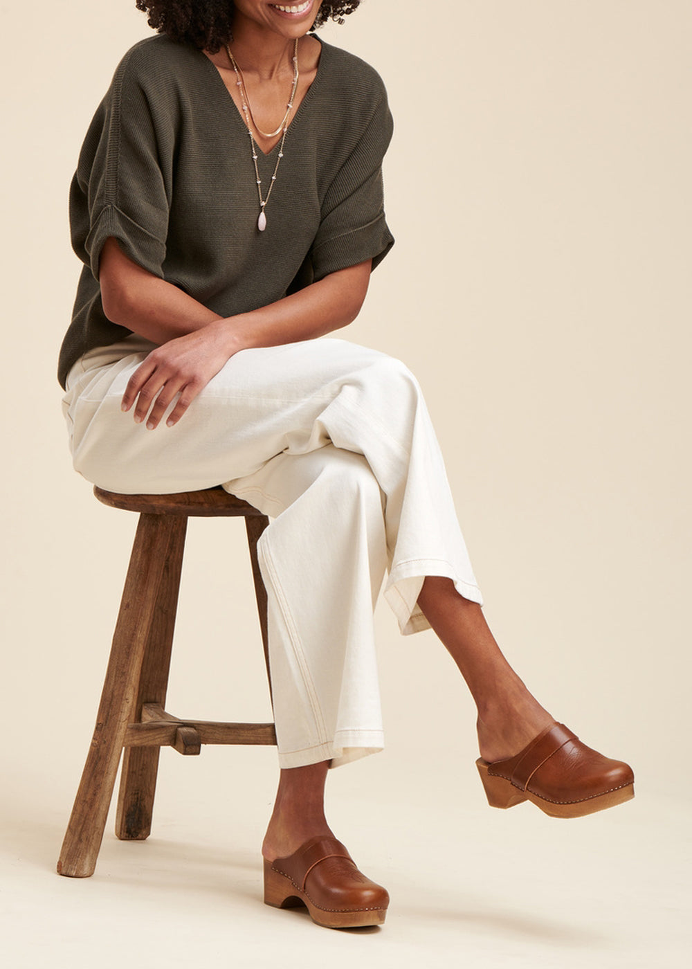 Pull manches courtes oversize