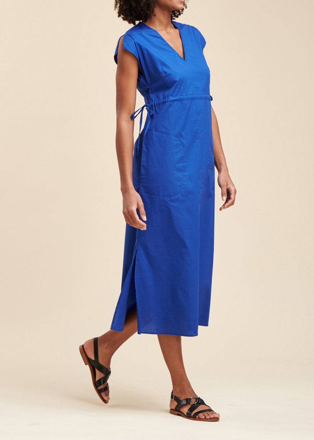 Mid-length cotton dress