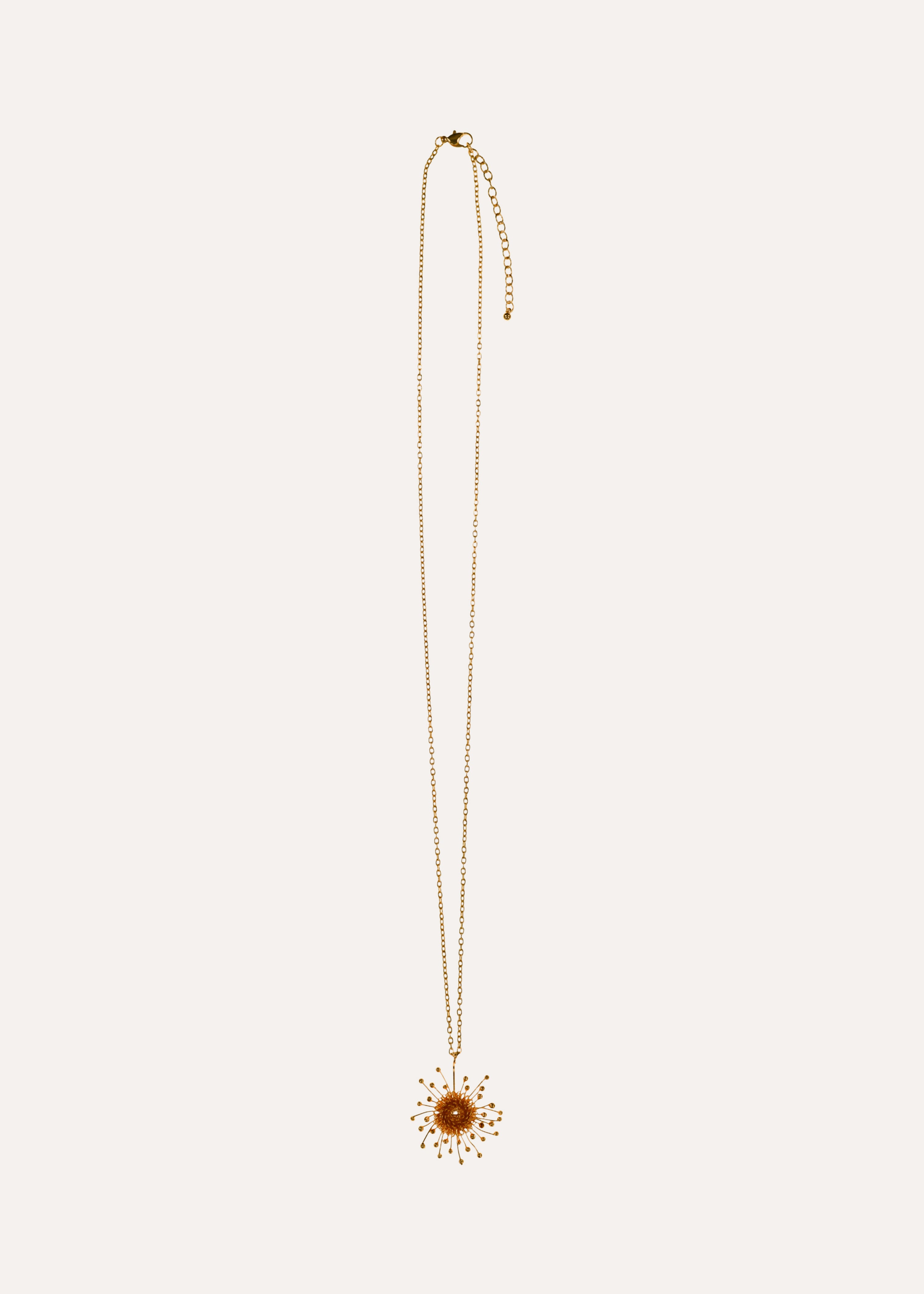 Collier sautoir pampille soleil