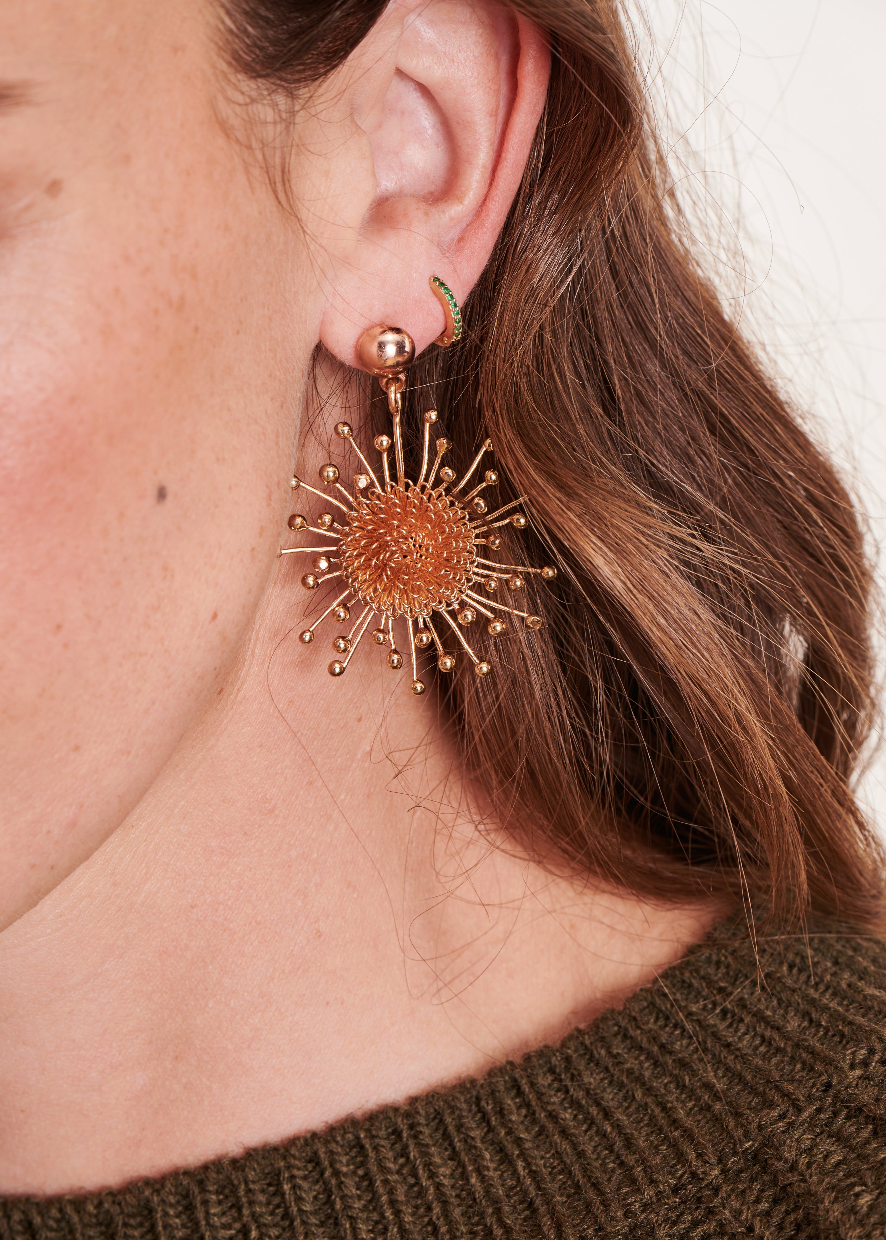 Sun tassel earrings