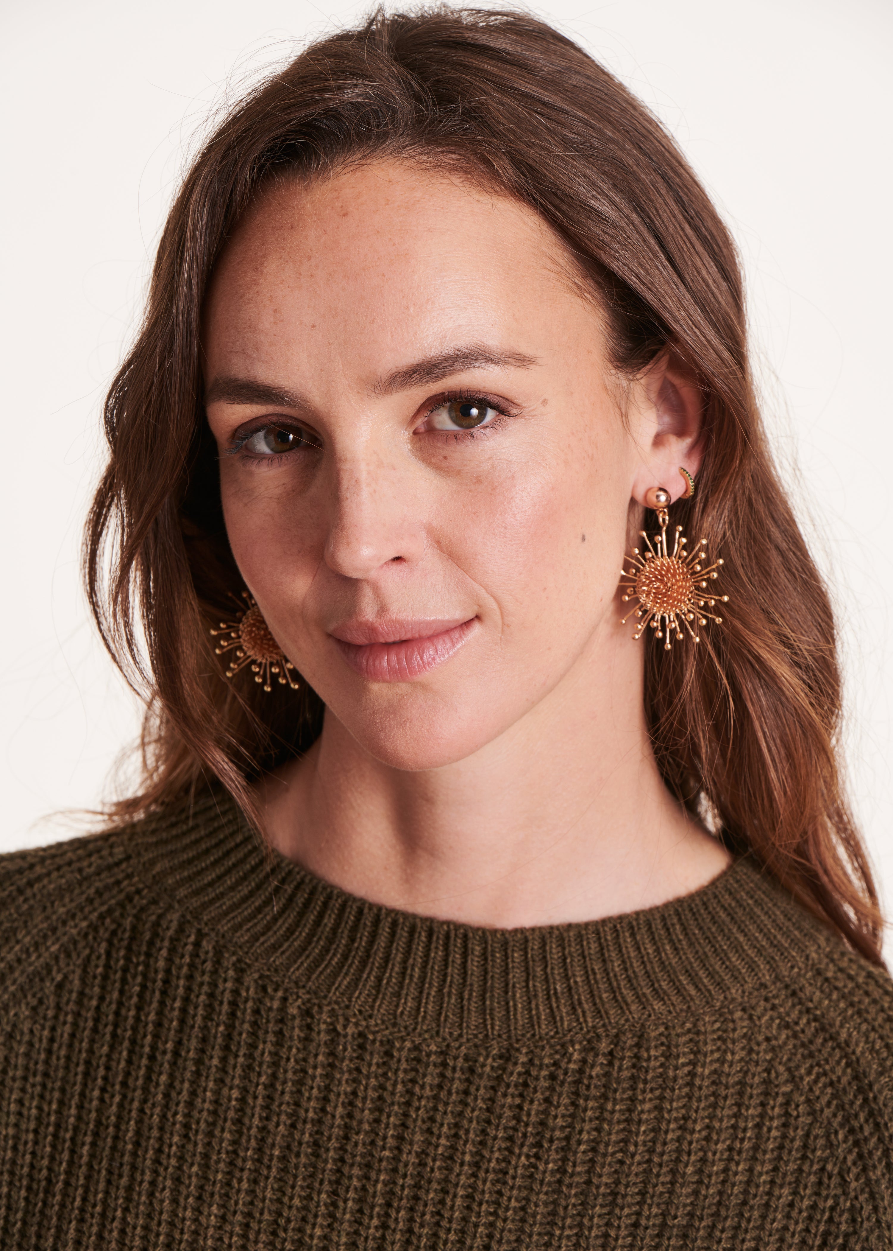 Sun tassel earrings