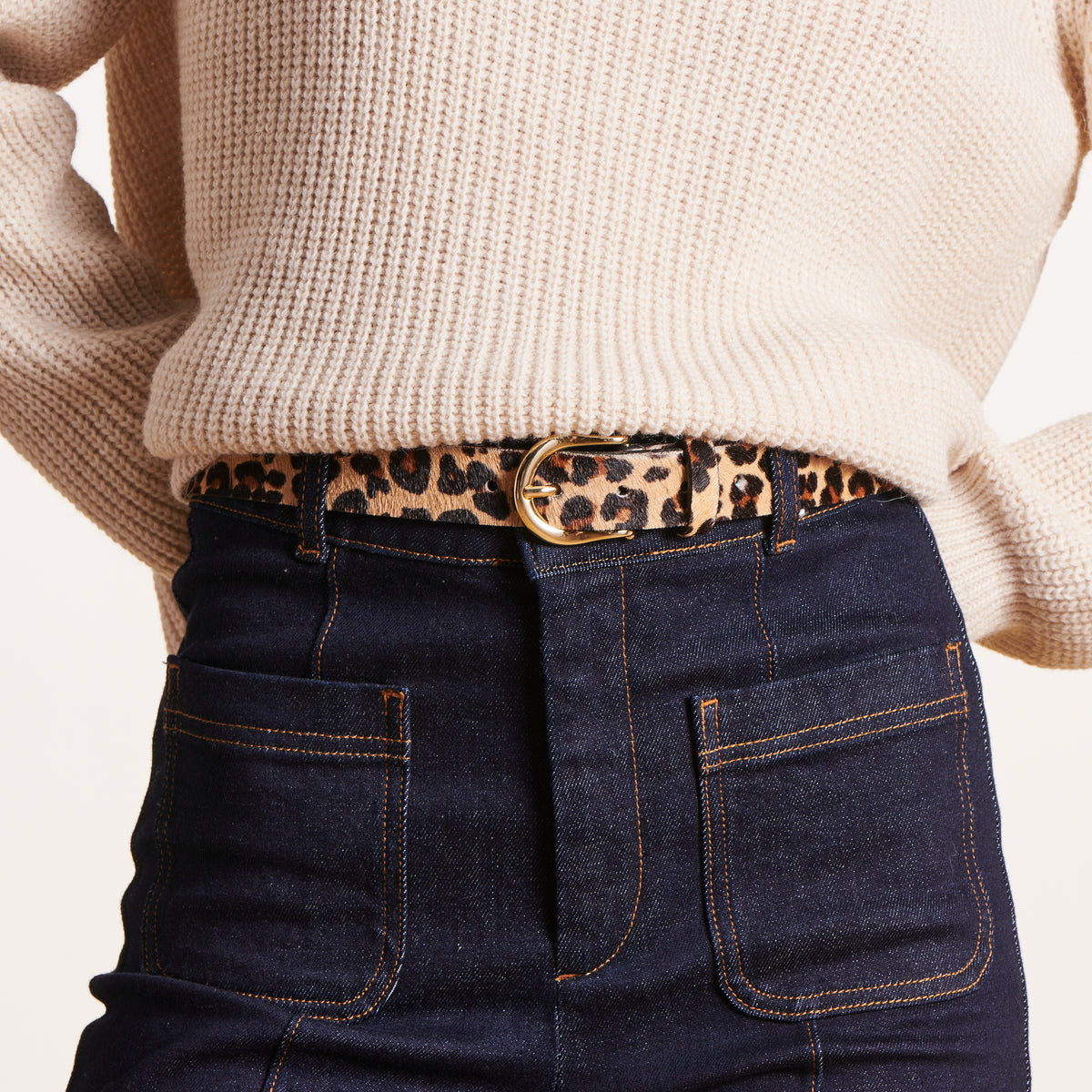 Ceinture imprimé léopard best sale