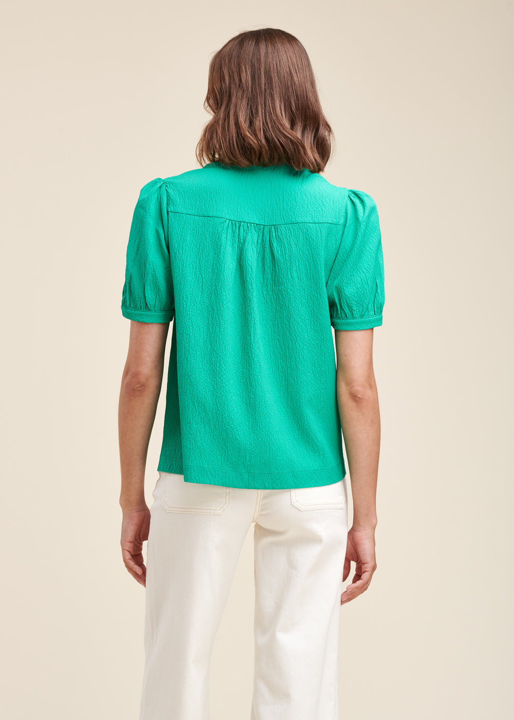 Blusa de viscosa con relieve