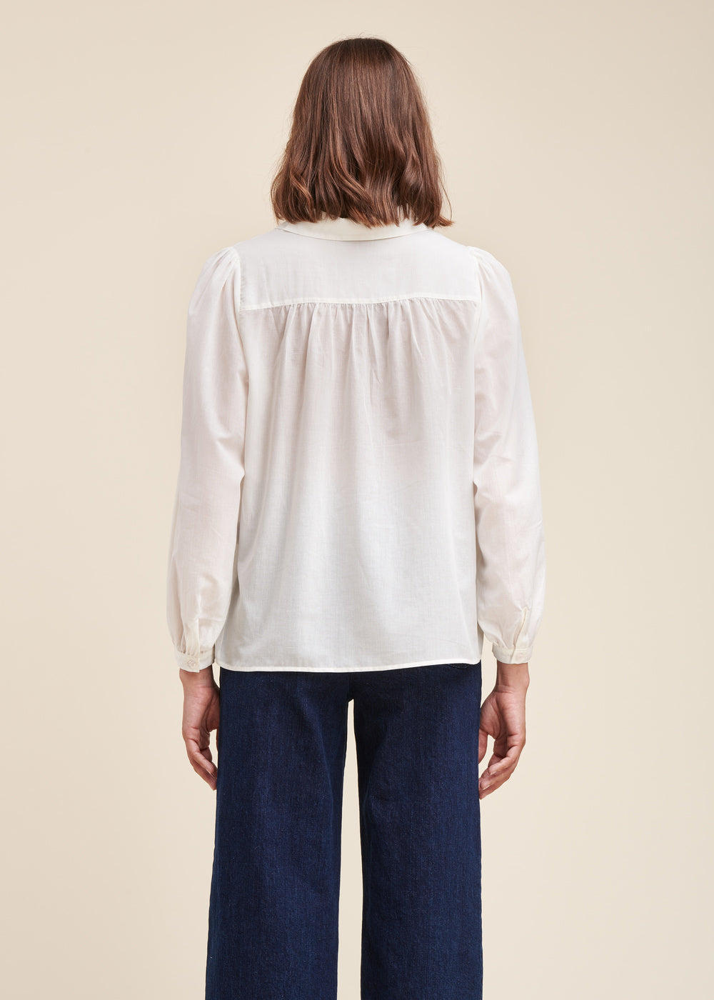 Loose cotton voile blouse