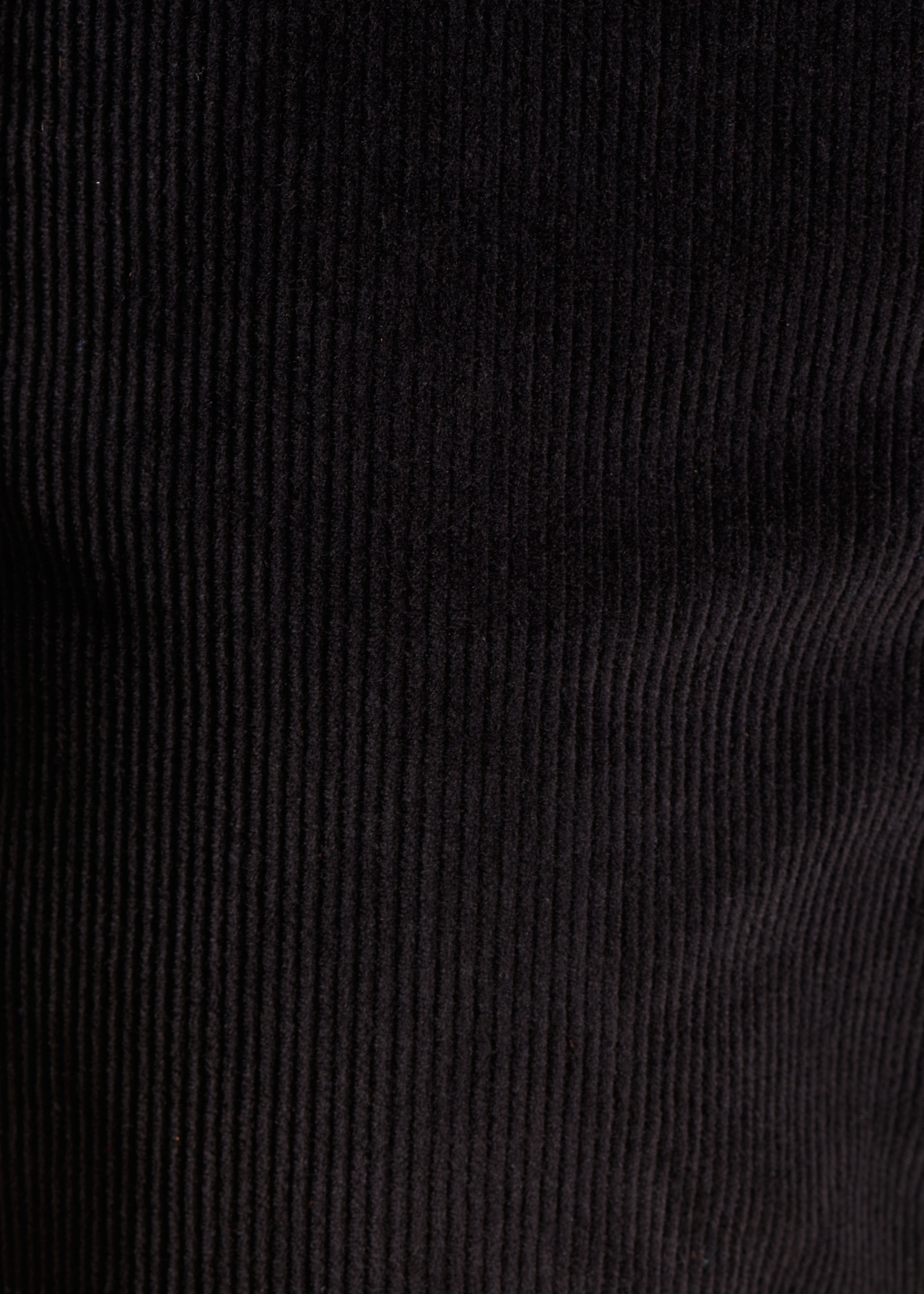 Black straight corduroy pants