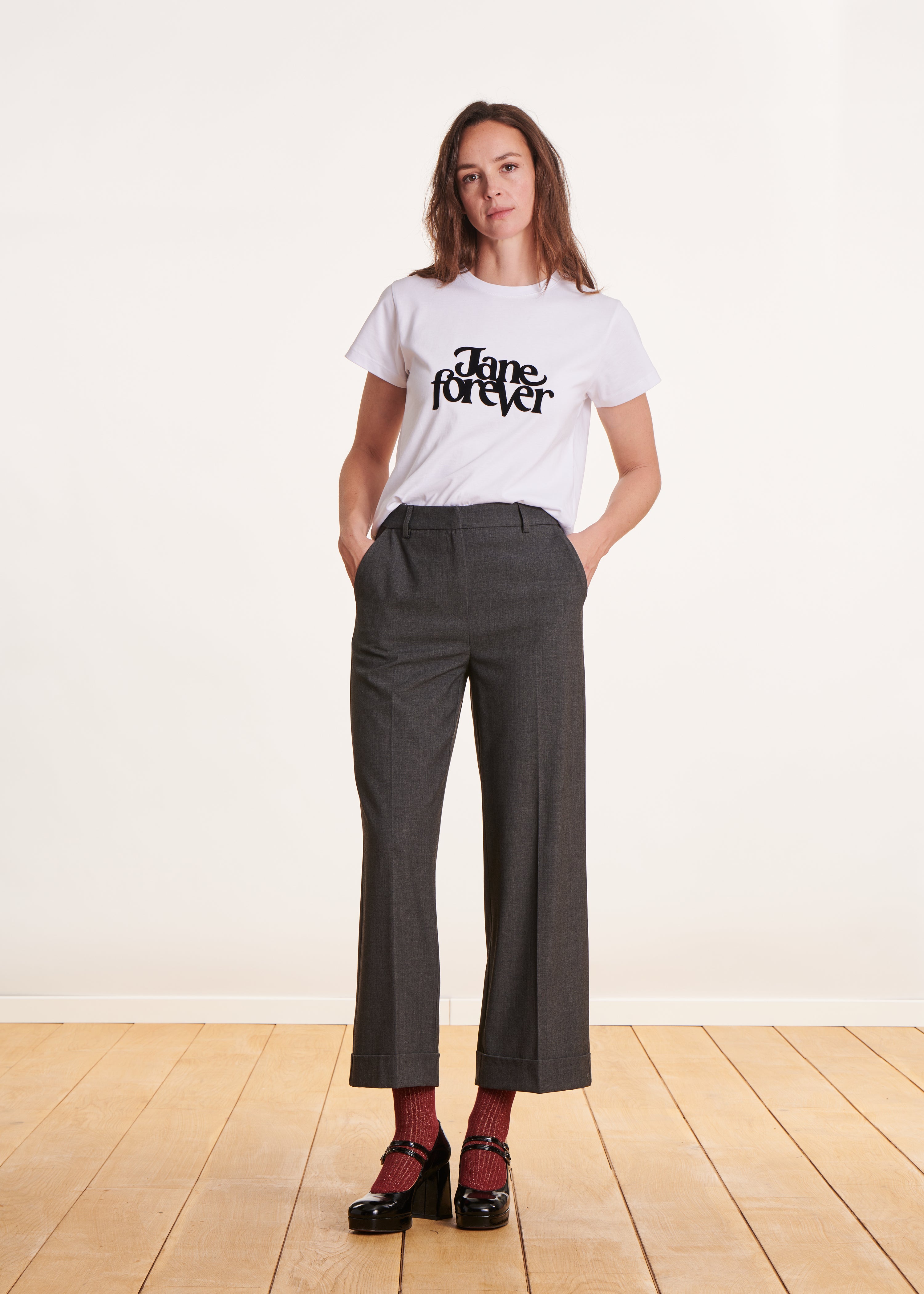 pantalones rectos 7/8