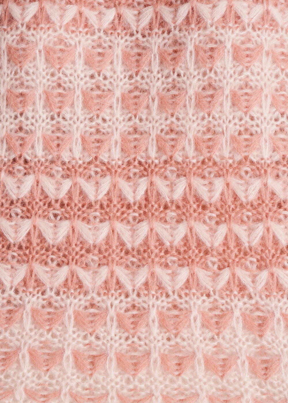 Pink jacquard turtleneck sweater