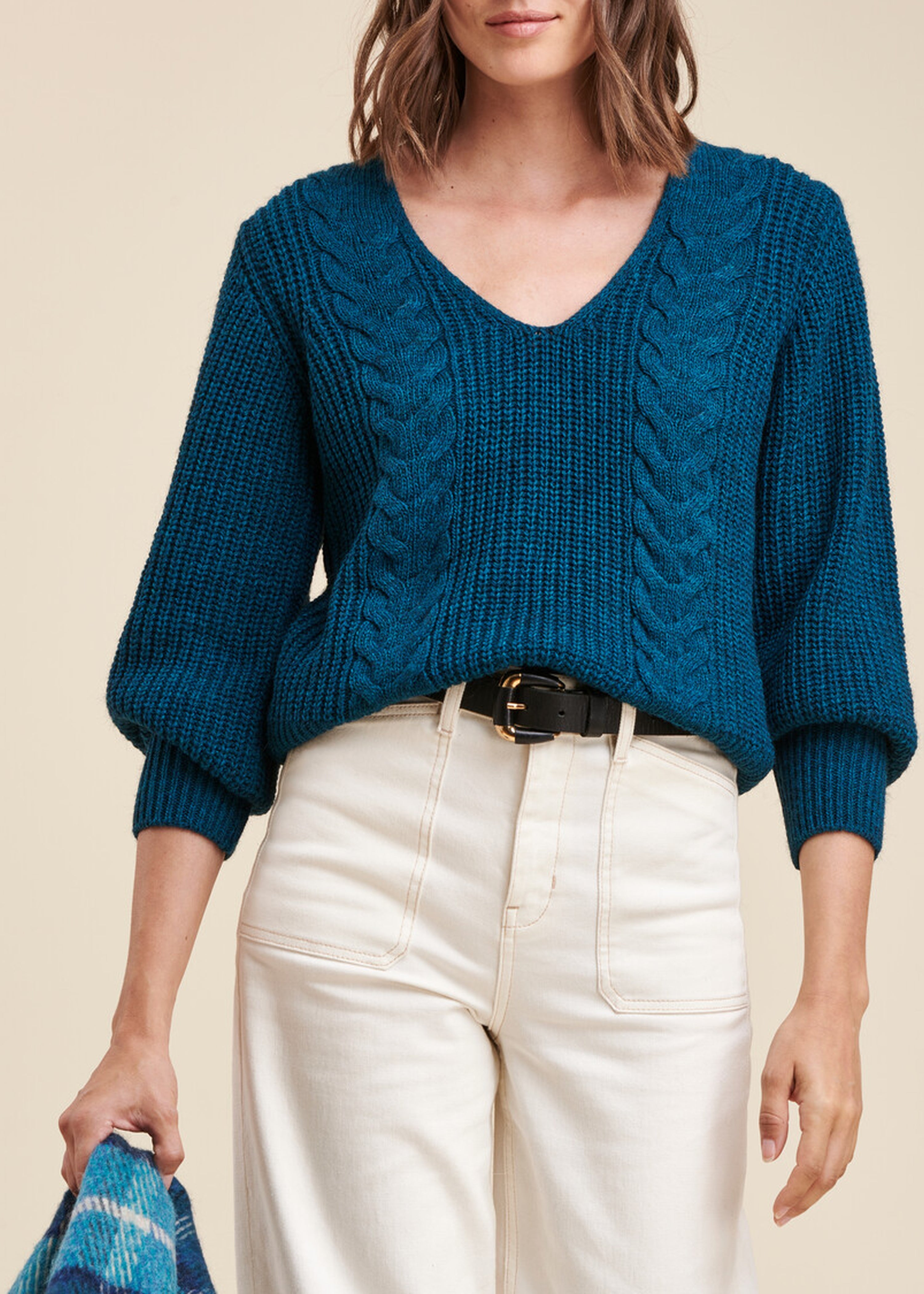 V-neck sweater