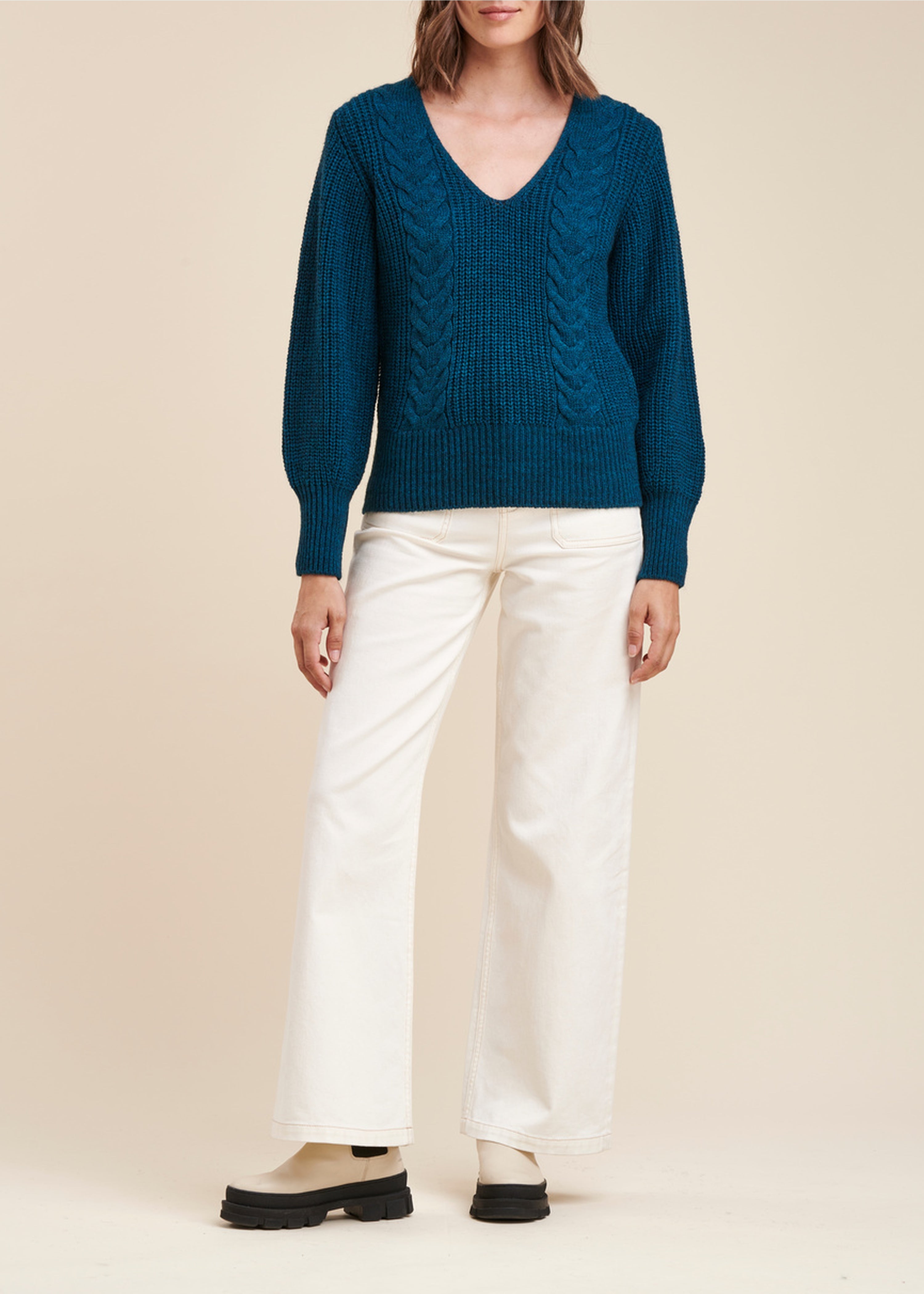 V-neck sweater