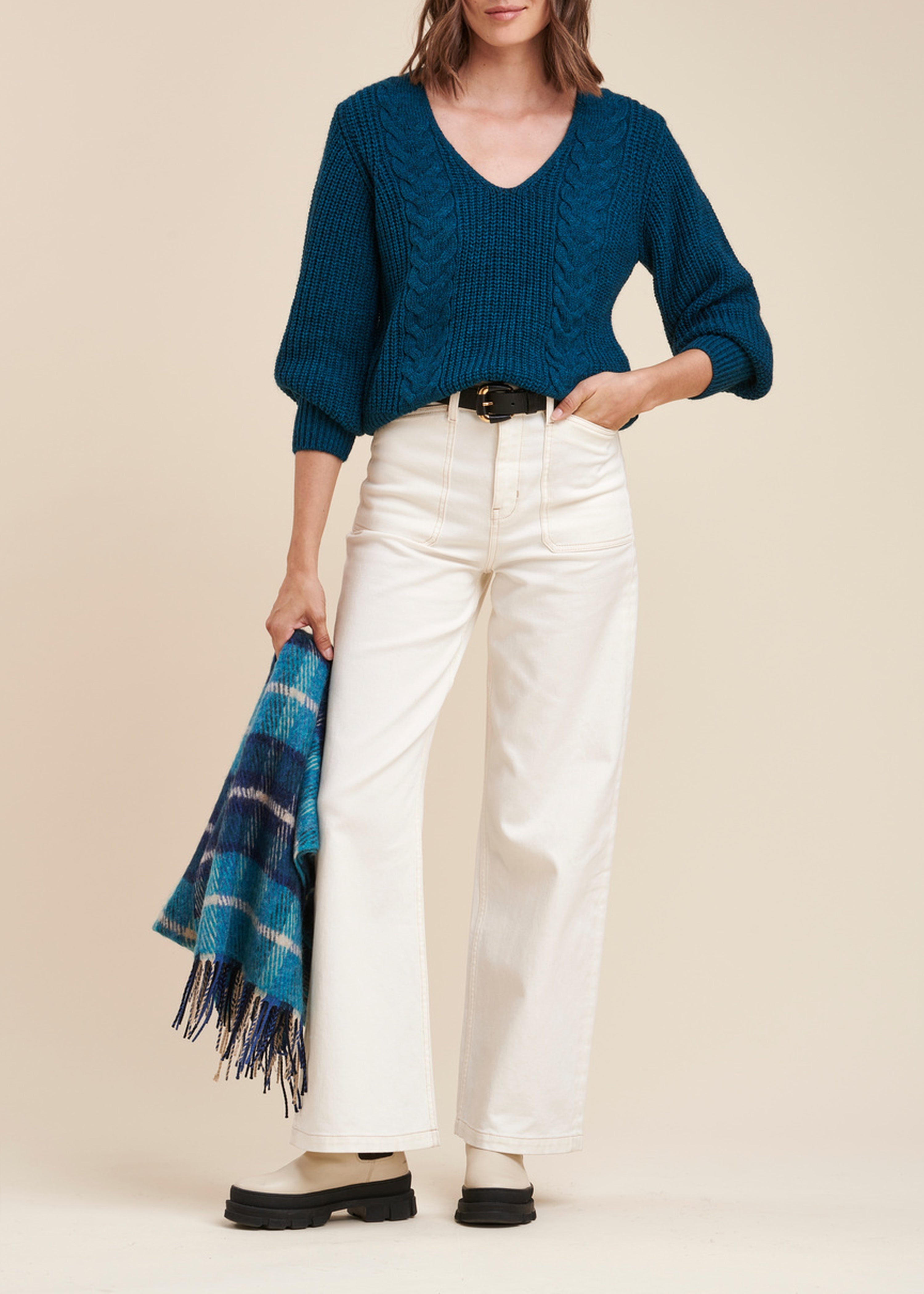V-neck sweater