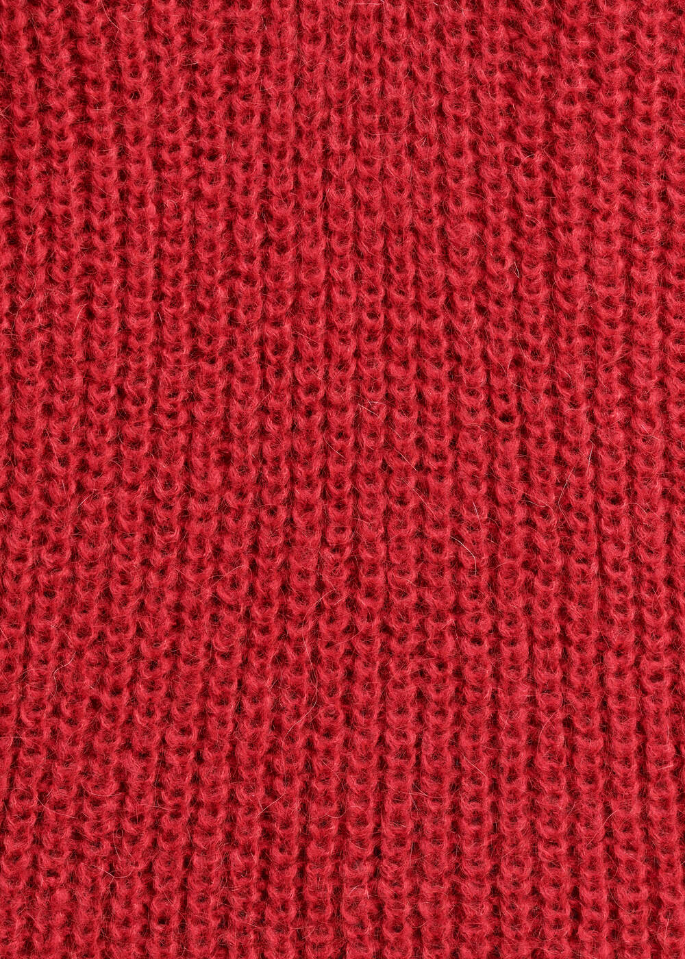 Rippstrickpullover mit V-Ausschnitt und Perlen