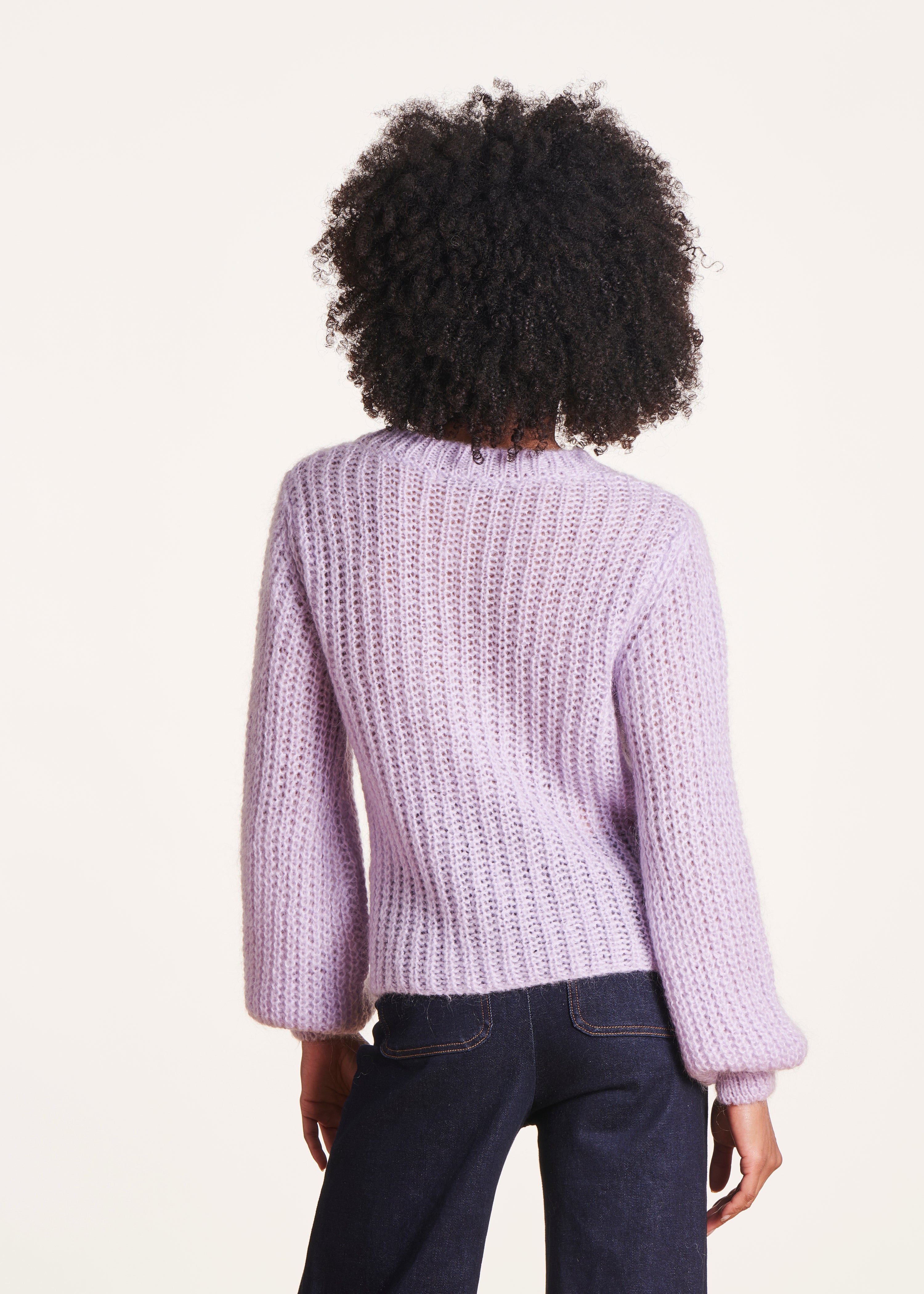 Lavender round neck sweater