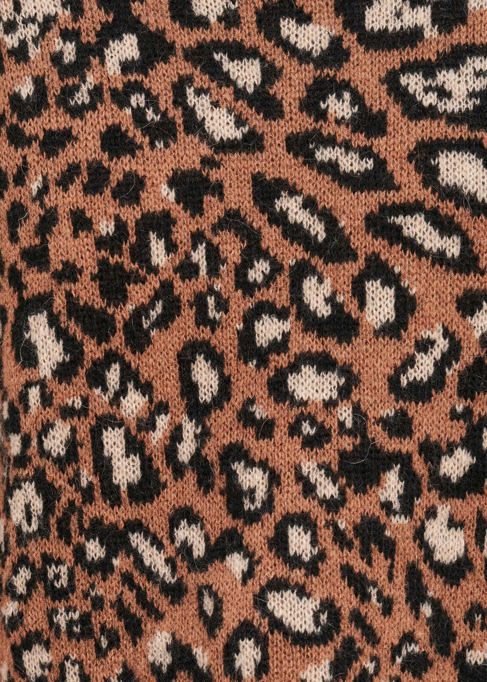 Animal skin jacquard sweater