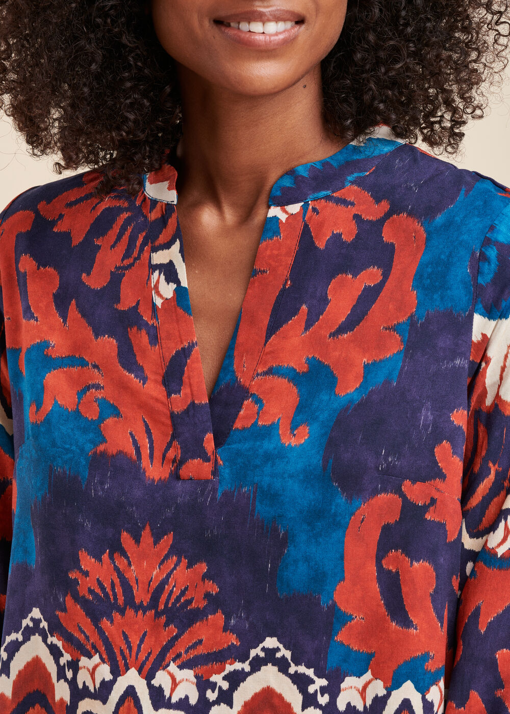 Ecovero printed viscose top