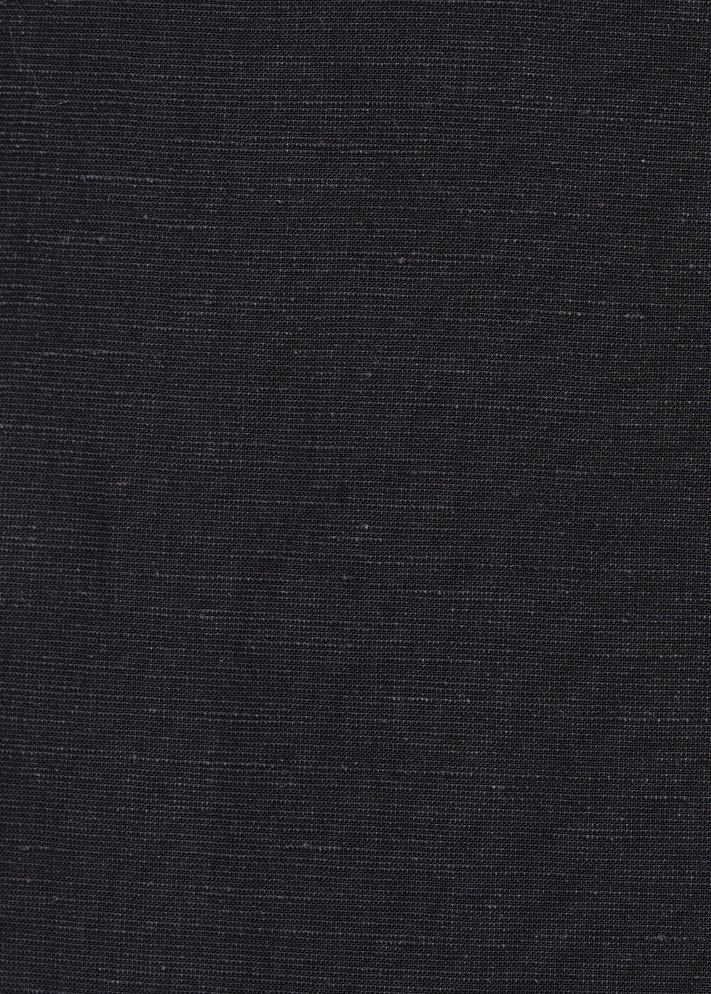 Black straight pants in viscose linen