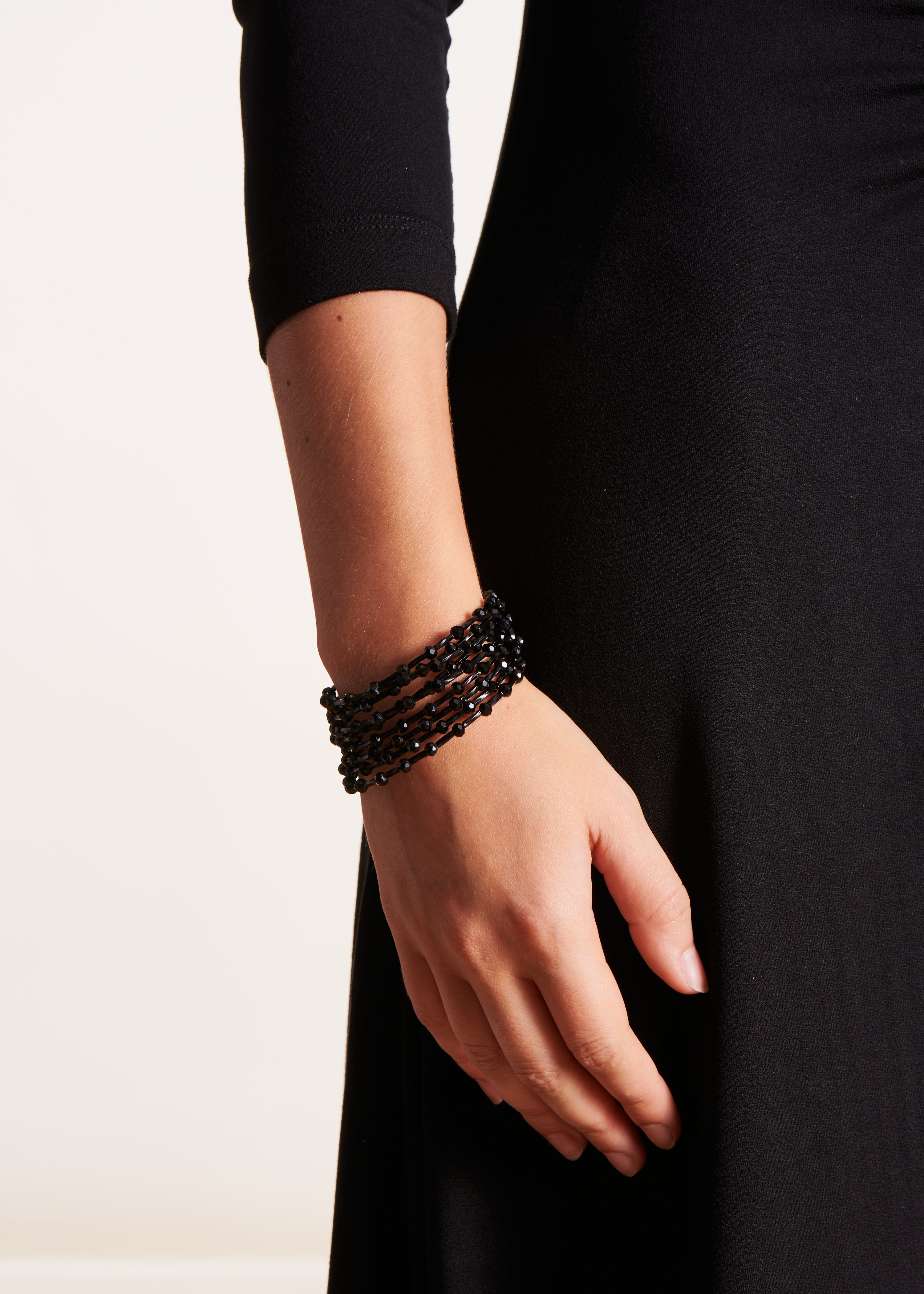 black pearl multi-bracelet