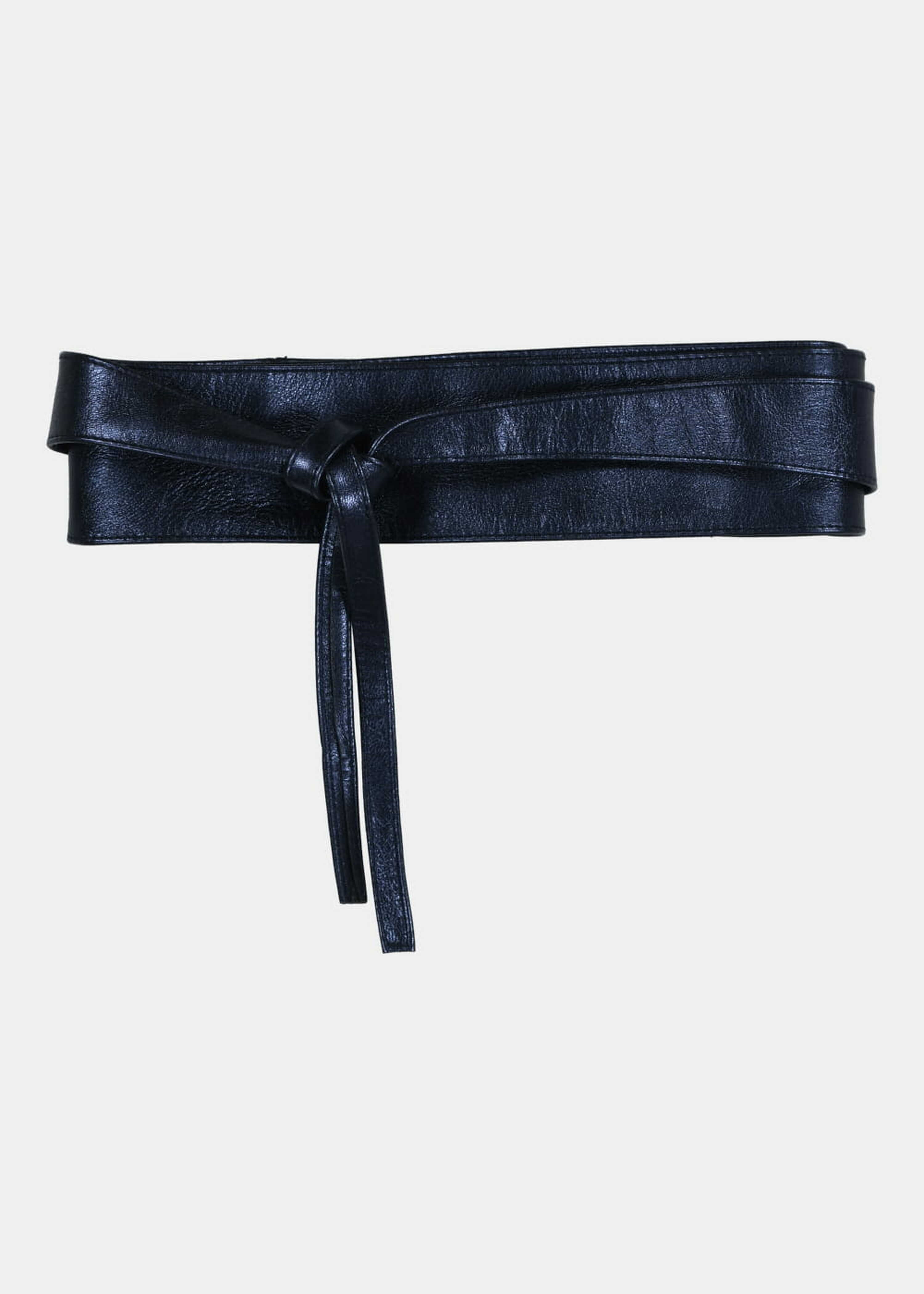 Navy blue tie belt