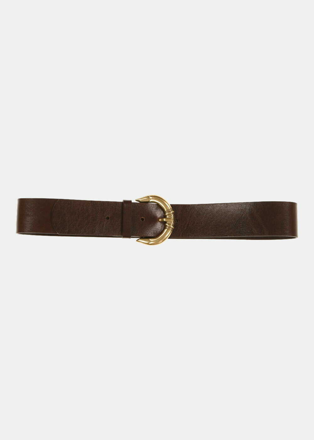 Eggplant western buckle belt