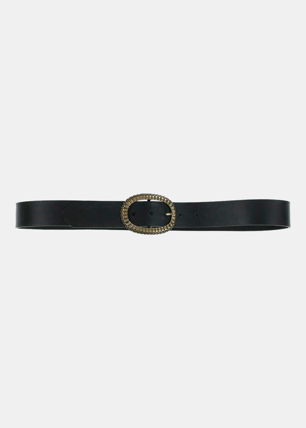 Ceinture noire boucle serpent