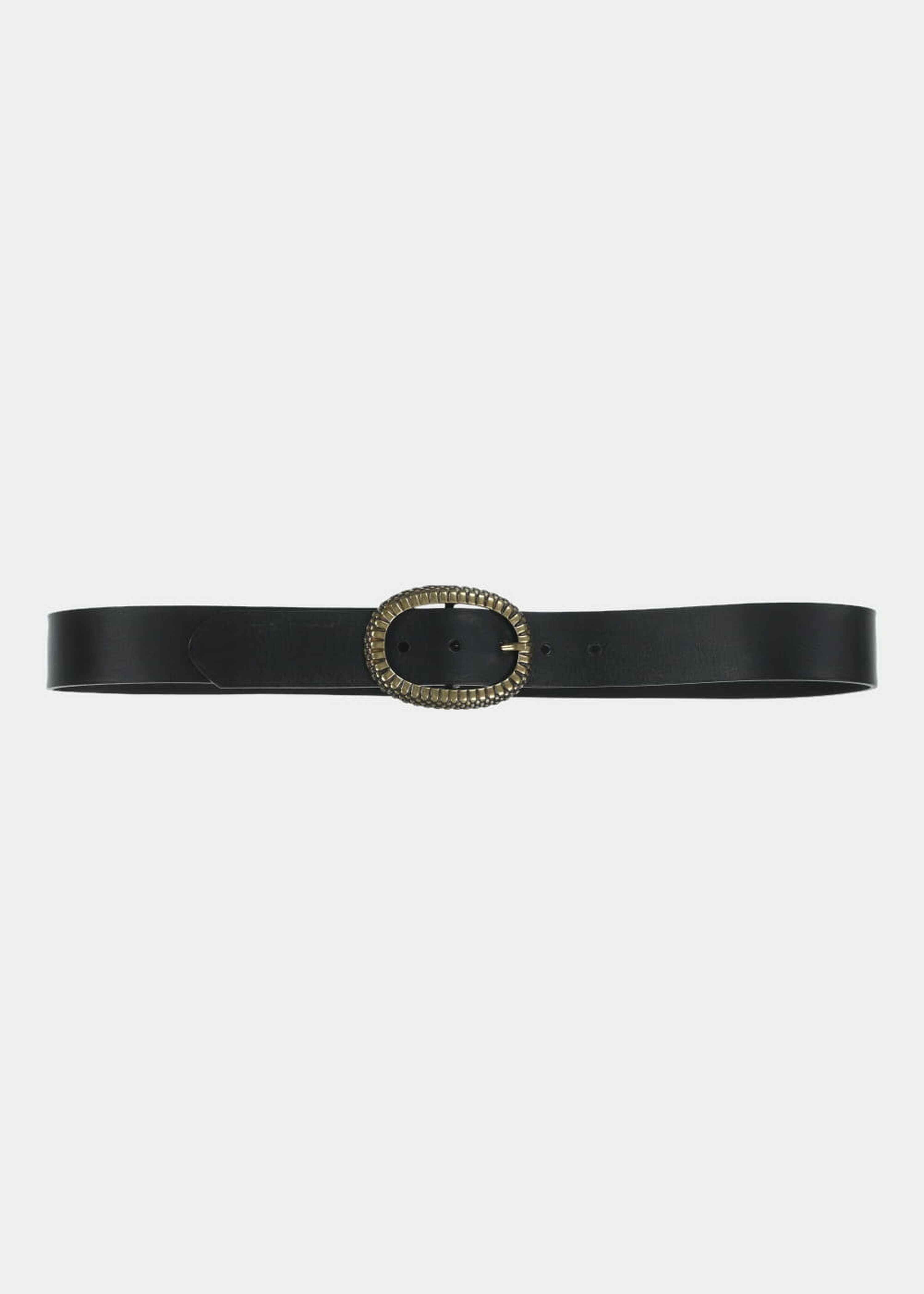 Black snake buckle belt