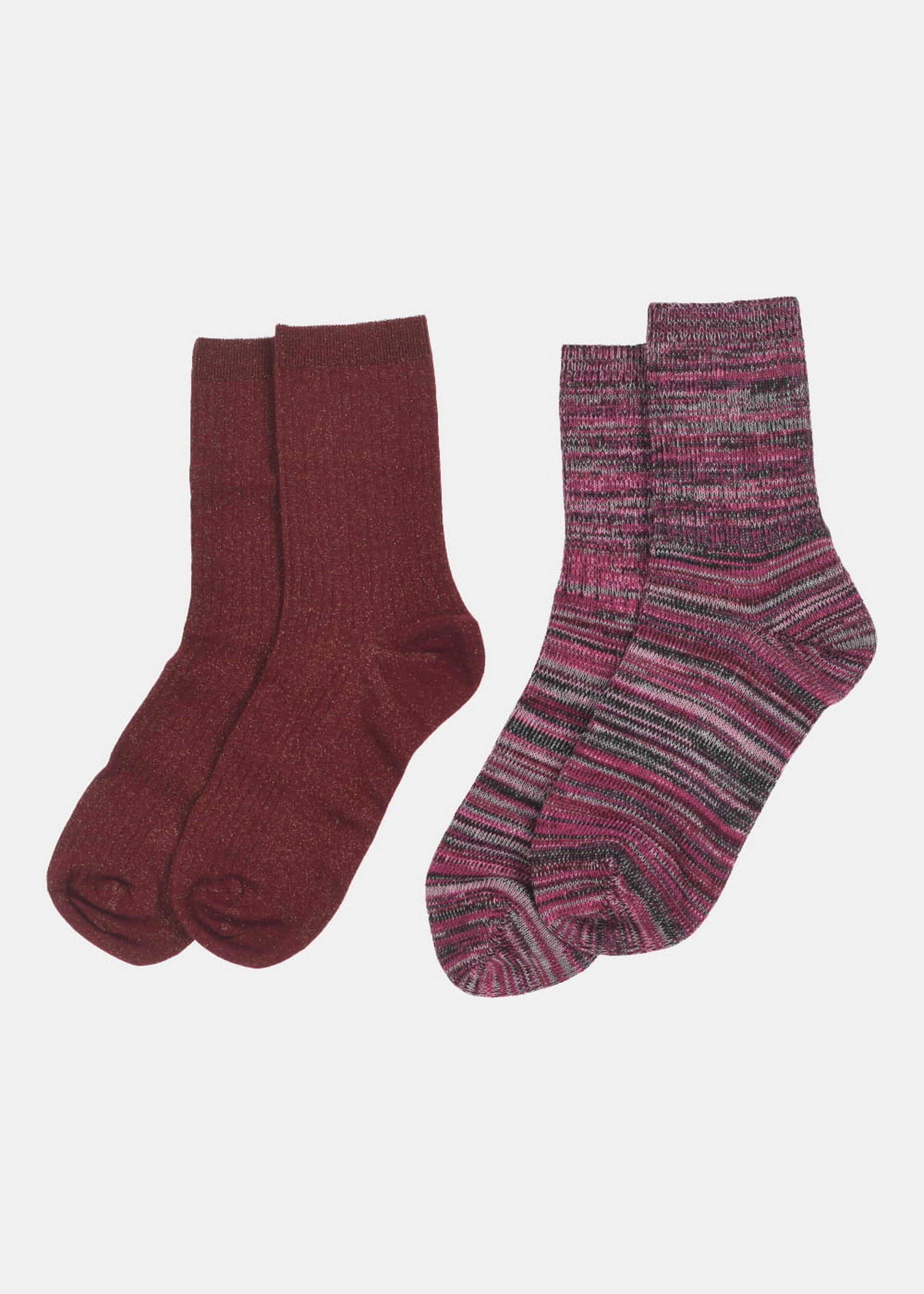 Coffret de deux paires de chaussettes fantaisie