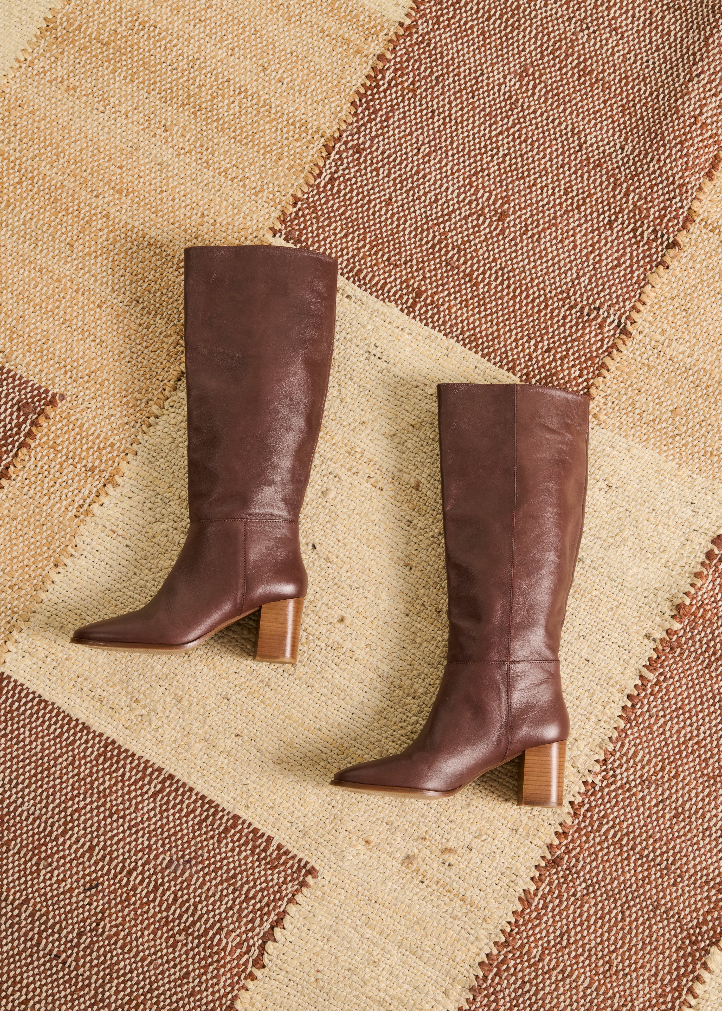 Stivali marroni con tacco La Fée Maraboutée - Main Image