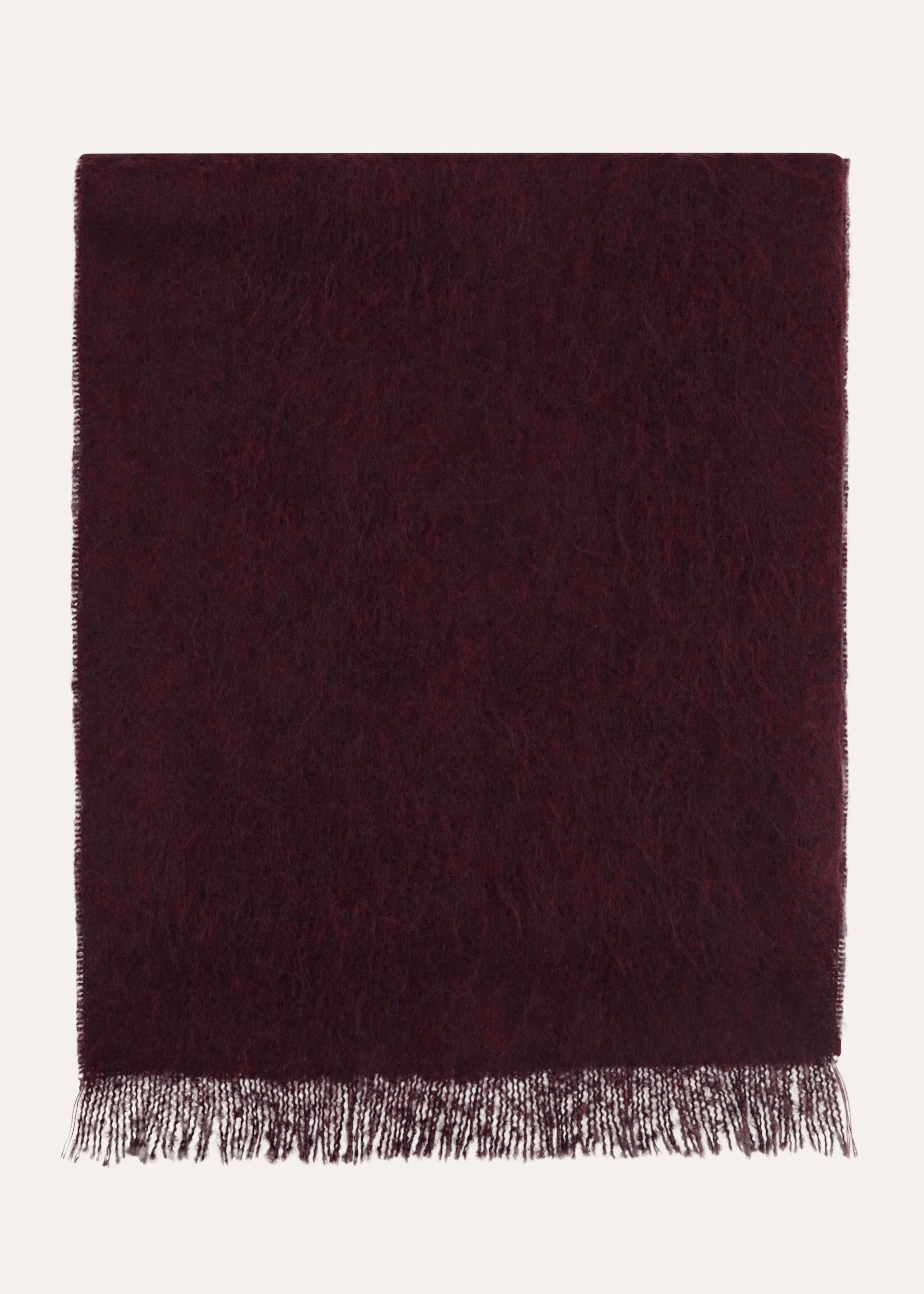 Écharpe unie aubergine