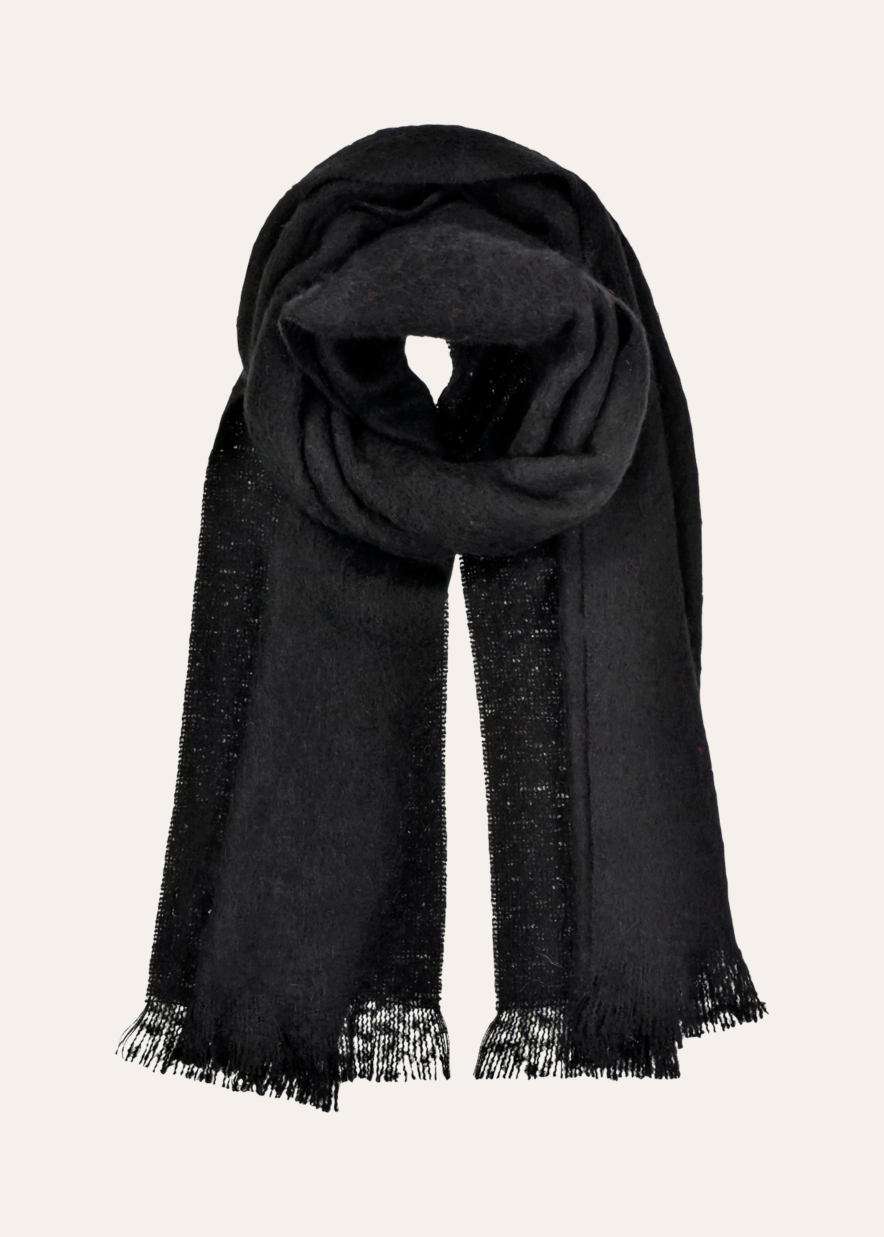 Écharpe unie noire
