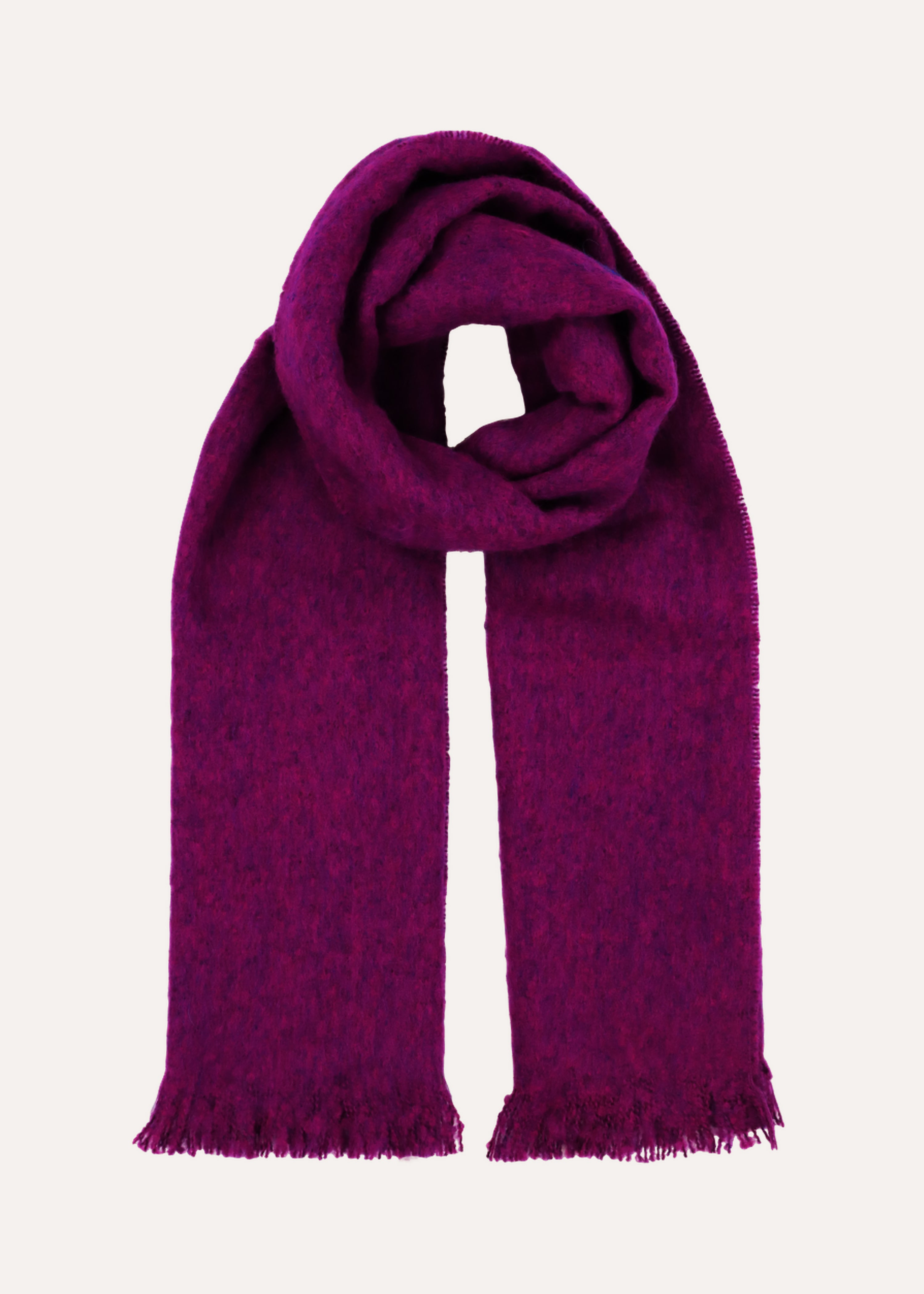 Écharpe unie prune