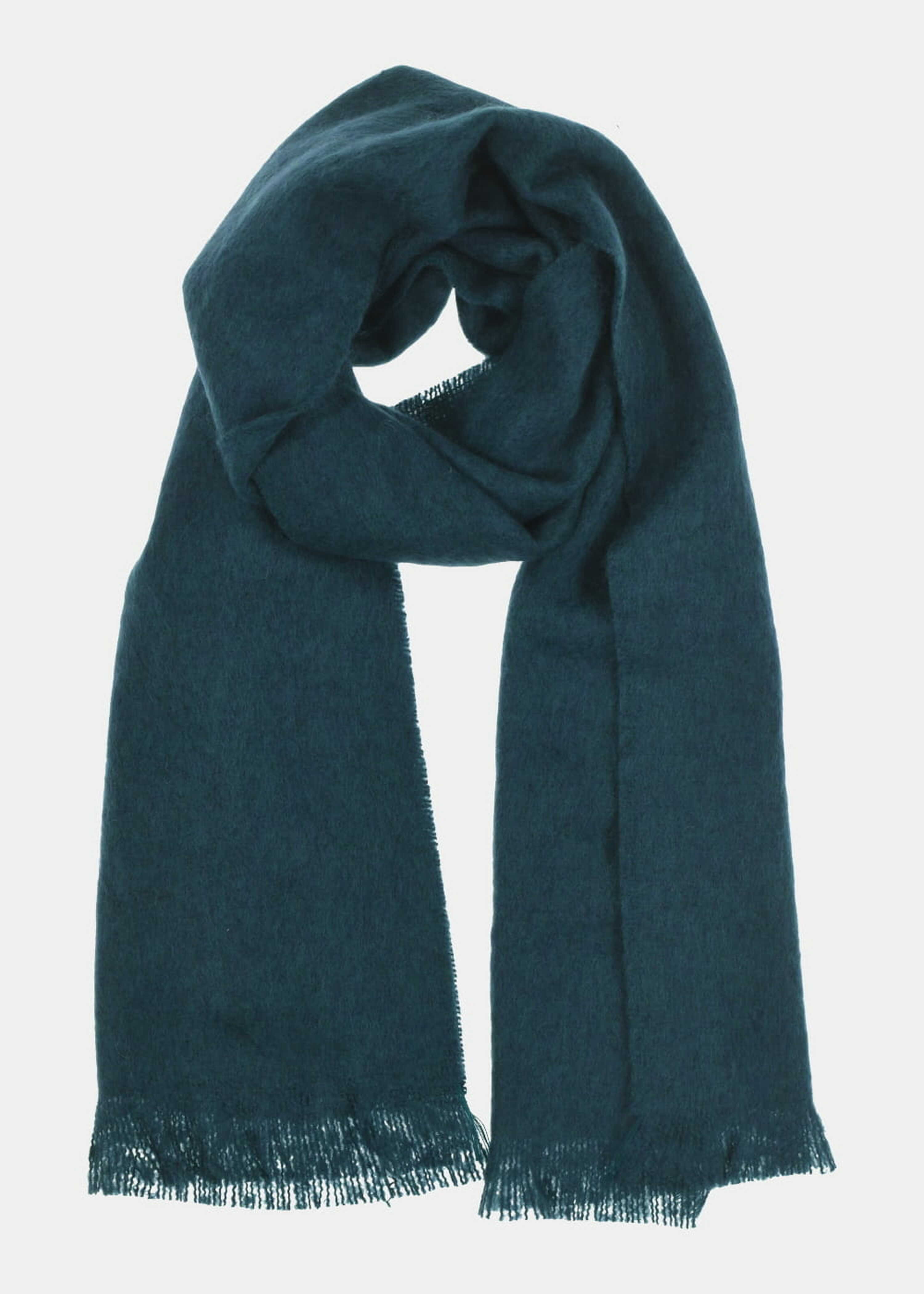 Plain petrol blue scarf