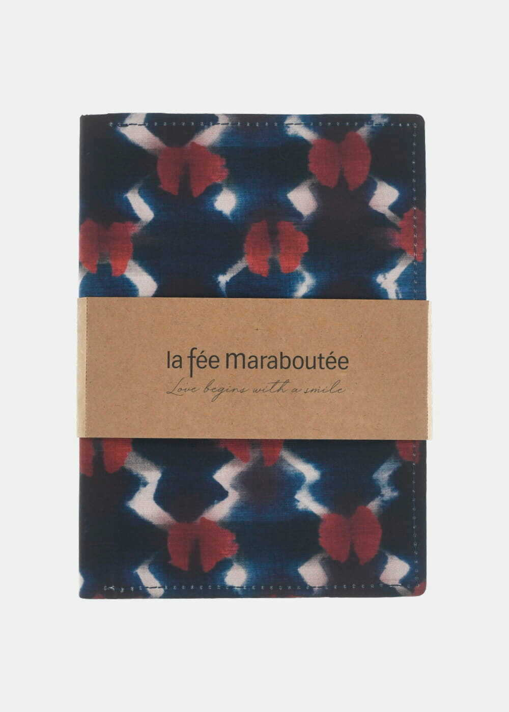 Navy blue printed notebook