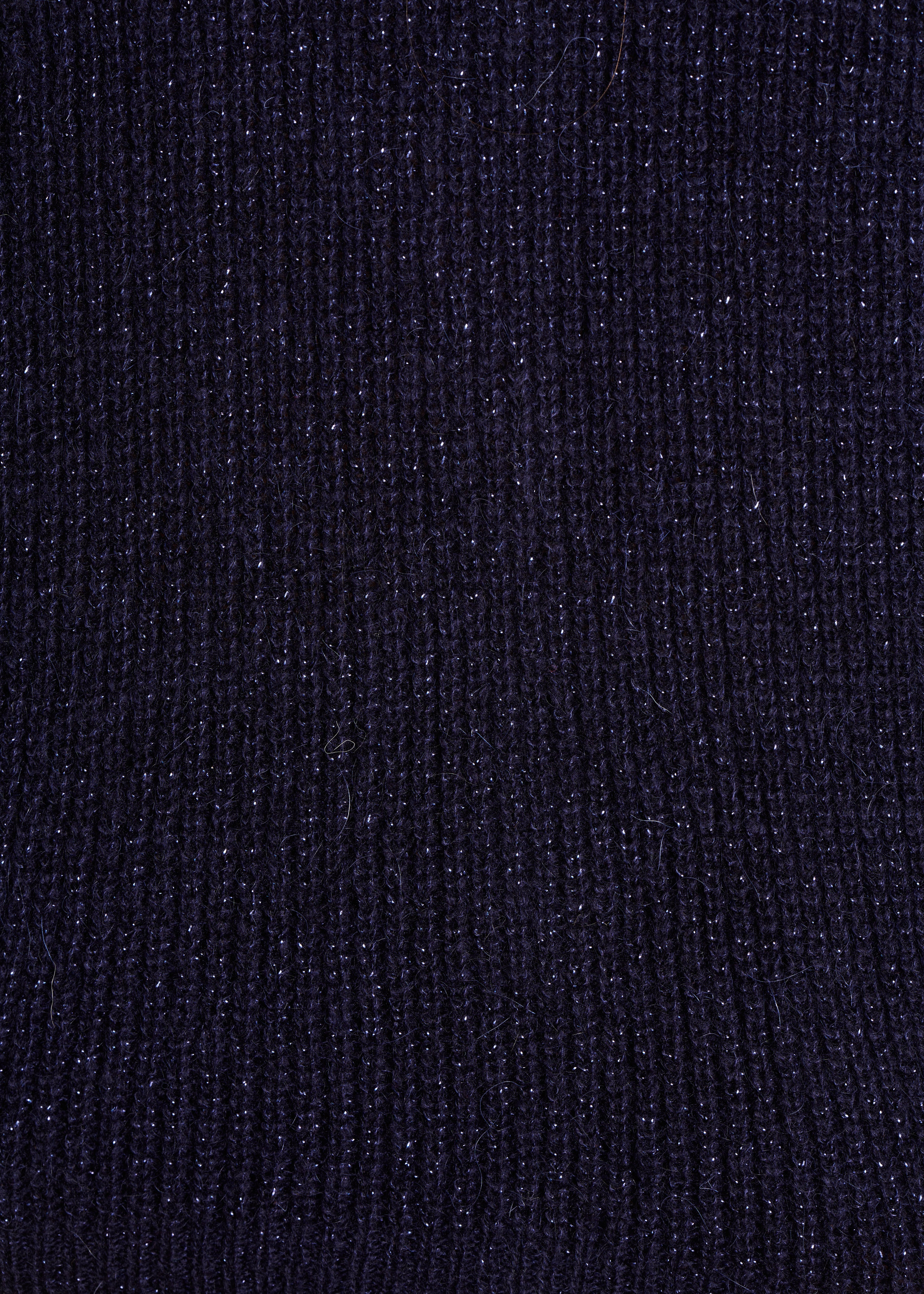 Navy blue iridescent knit vest