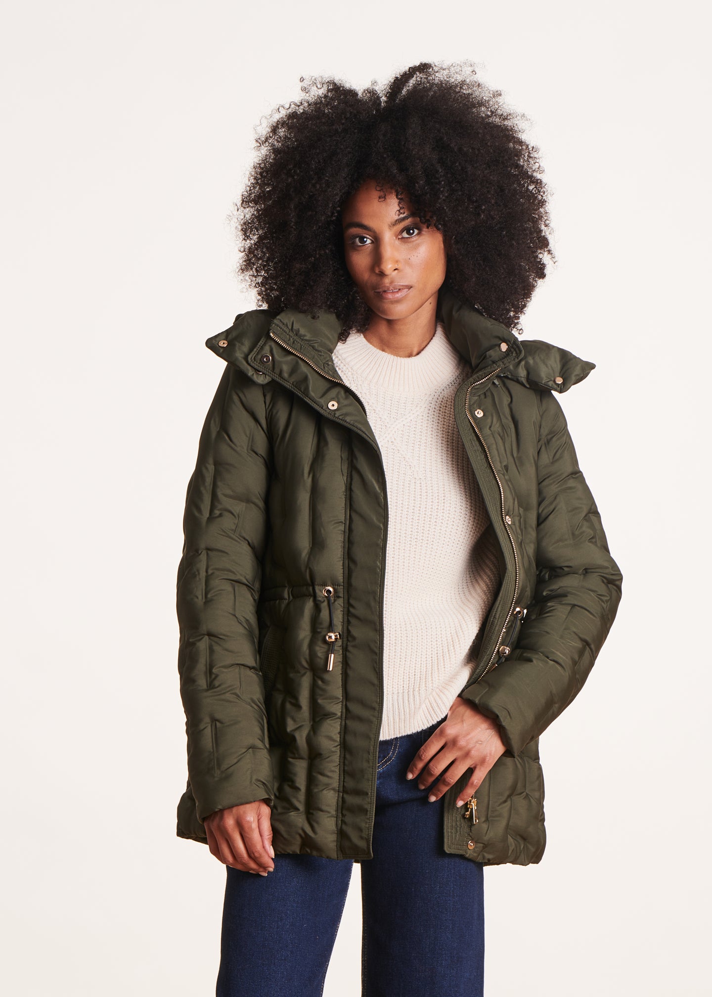 La Fée Maraboutée Veste Blanche et Grise - Taille S/36 La Fée Maraboutée Veste Blanche et Grise - Taille S/36